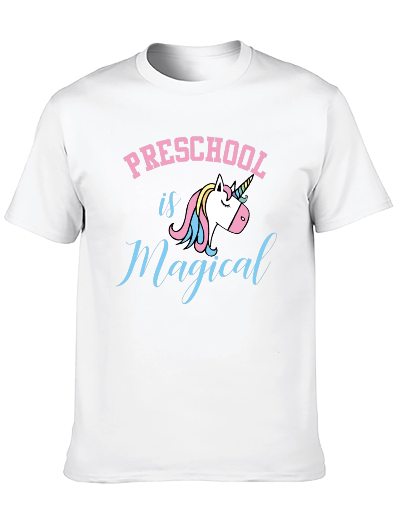 Black Preschool is Magical Unicorn Graphic Tee - Black view 10