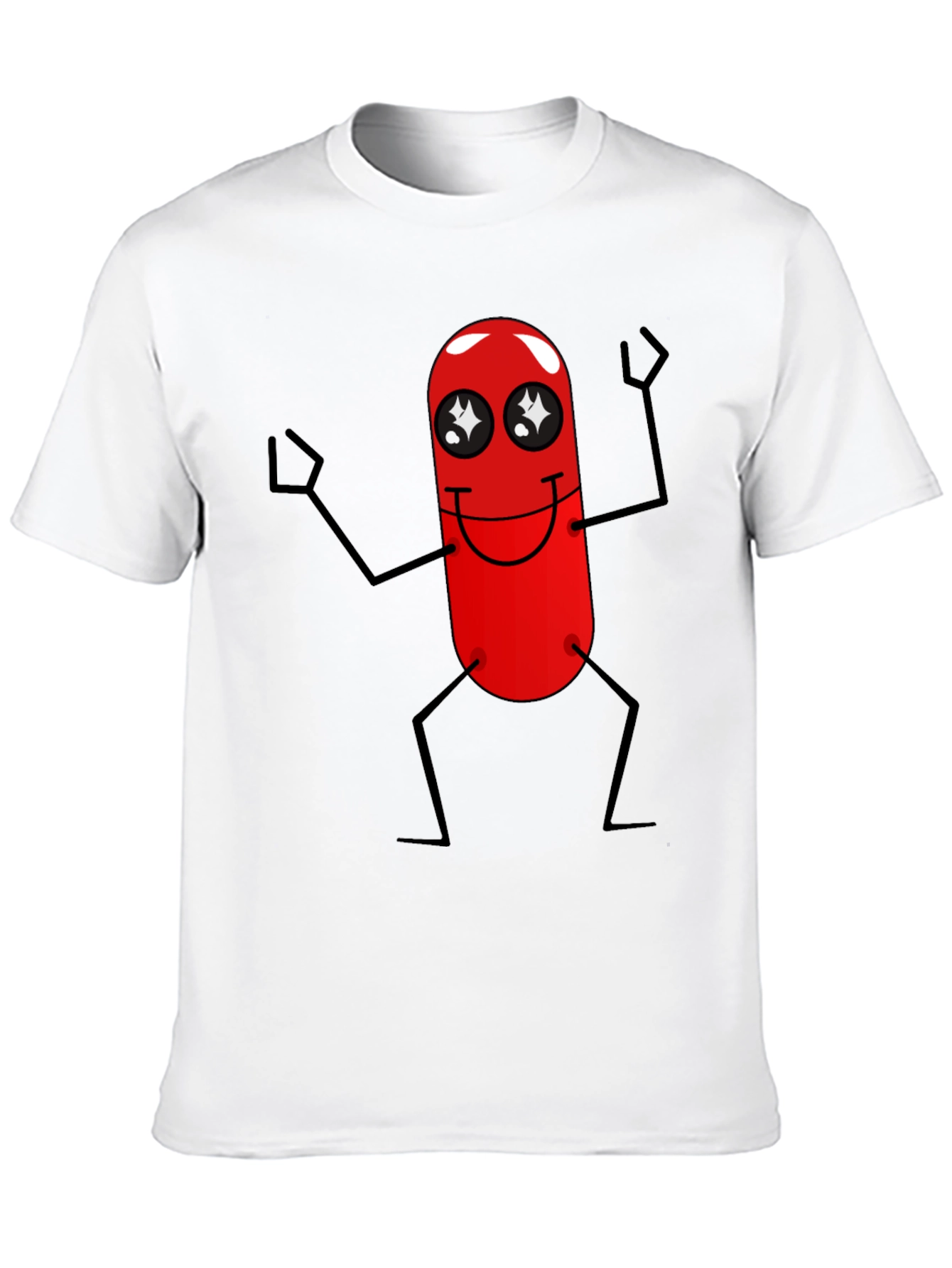 Black Funny Red Pill Character Black T-Shirt view 10