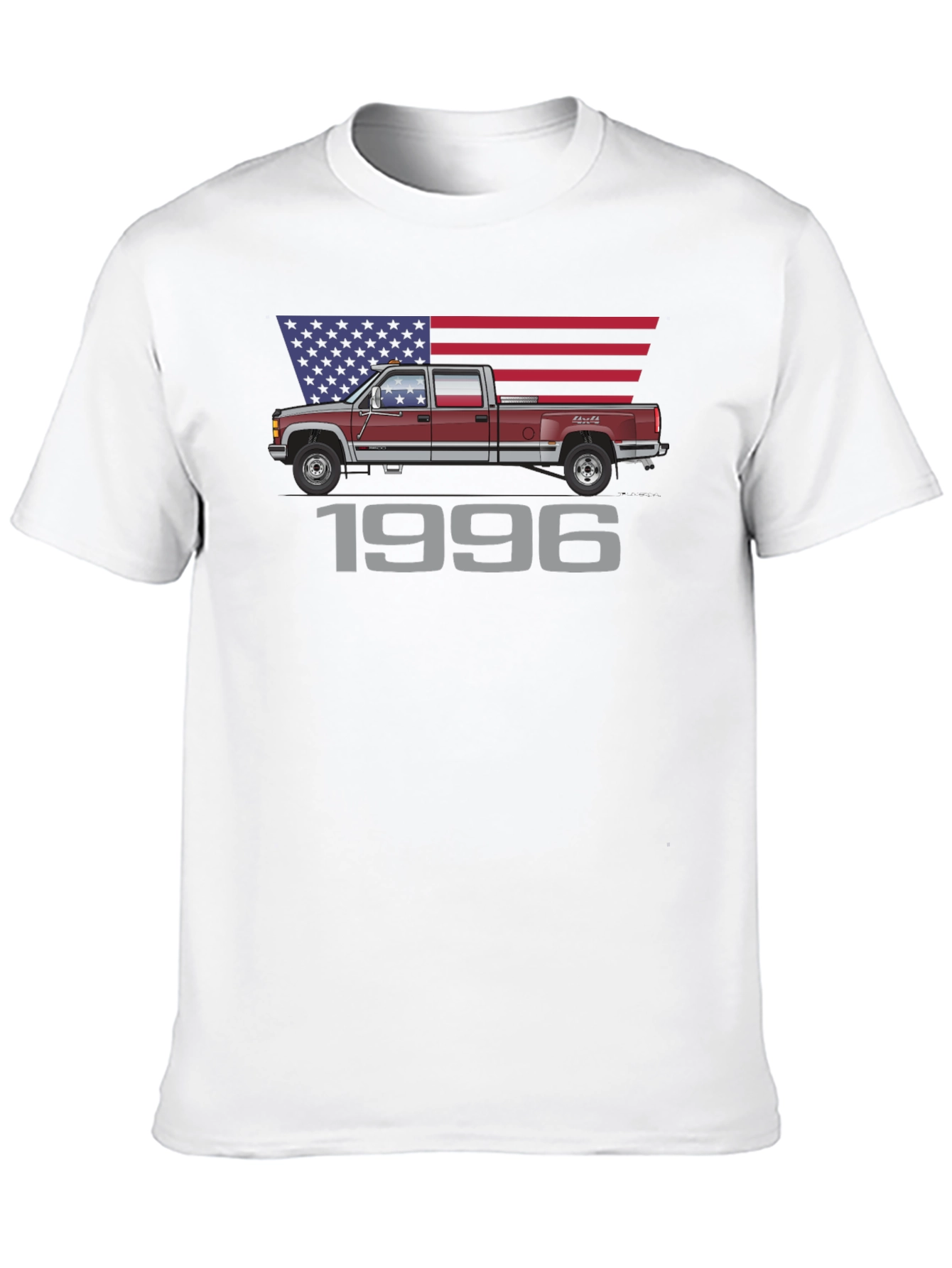 1996 Truck T-Shirt - Patriotic Design - 10