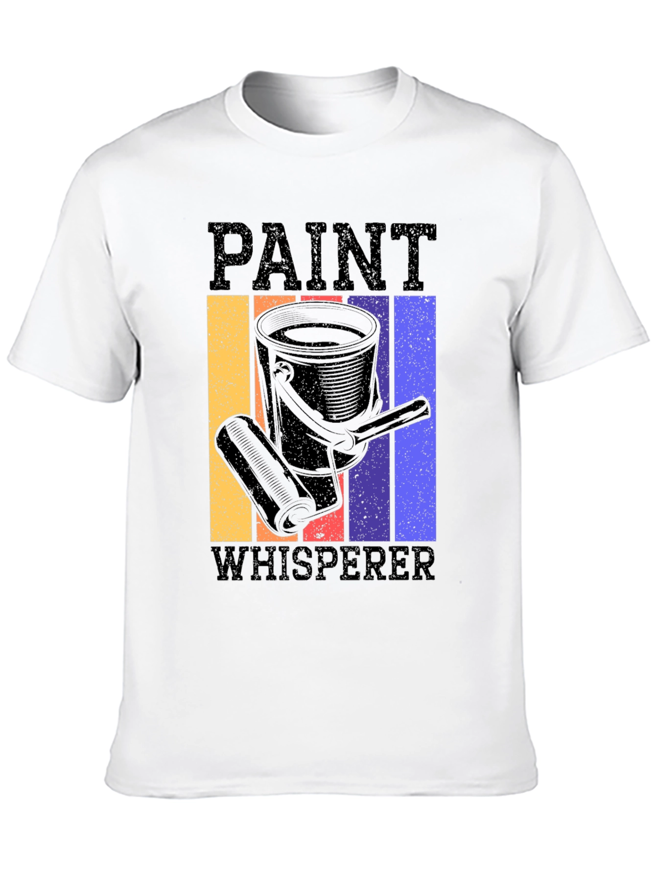 Black Paint Whisperer Graphic Tee - Retro Style view 10