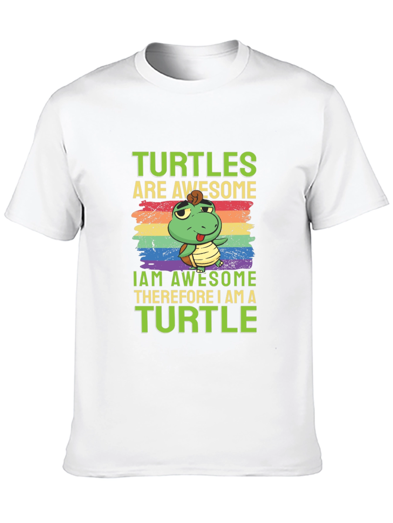 Black Turtles Are Awesome Graphic Tee view 10