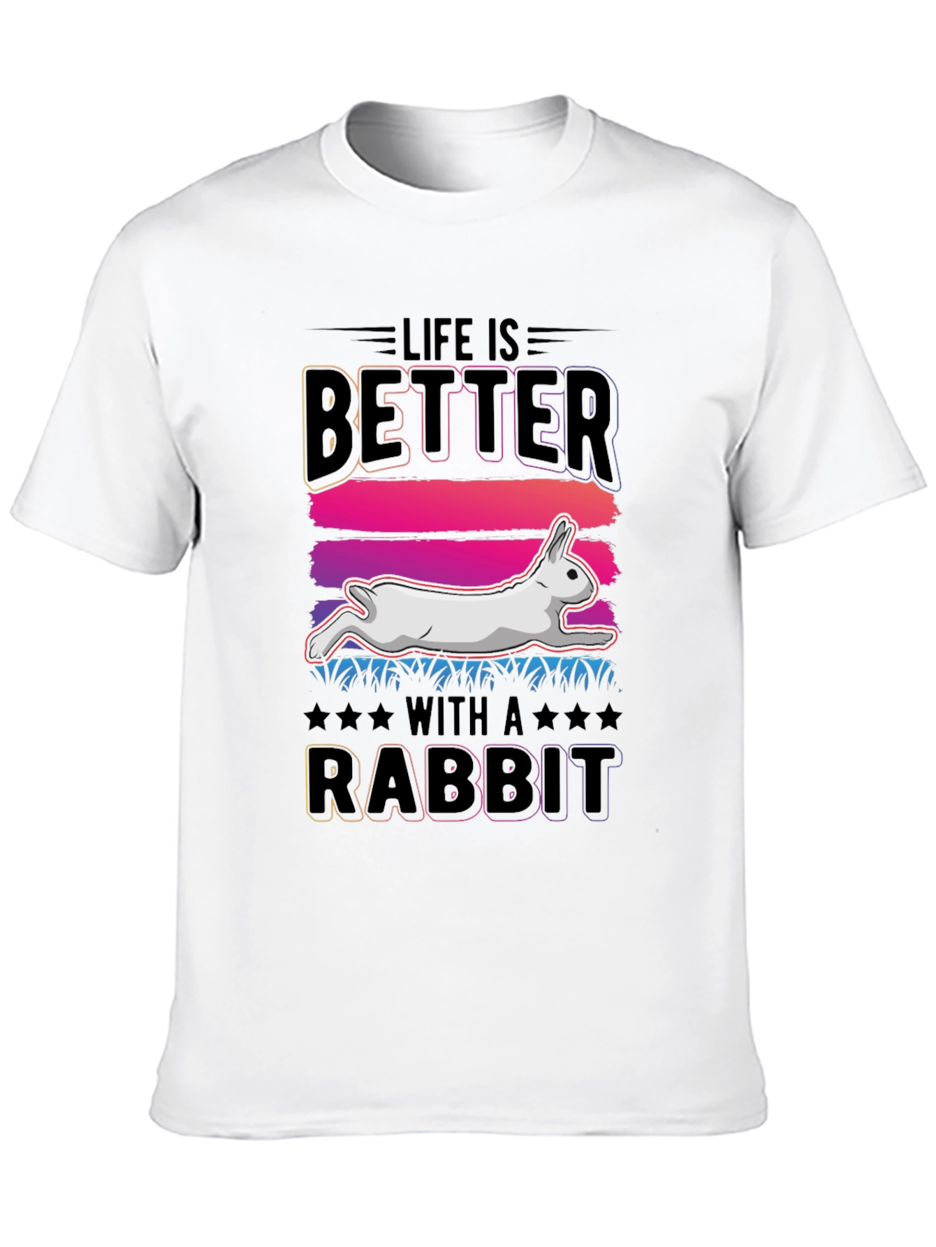 Black Life is Better with a Rabbit T-Shirt view 10