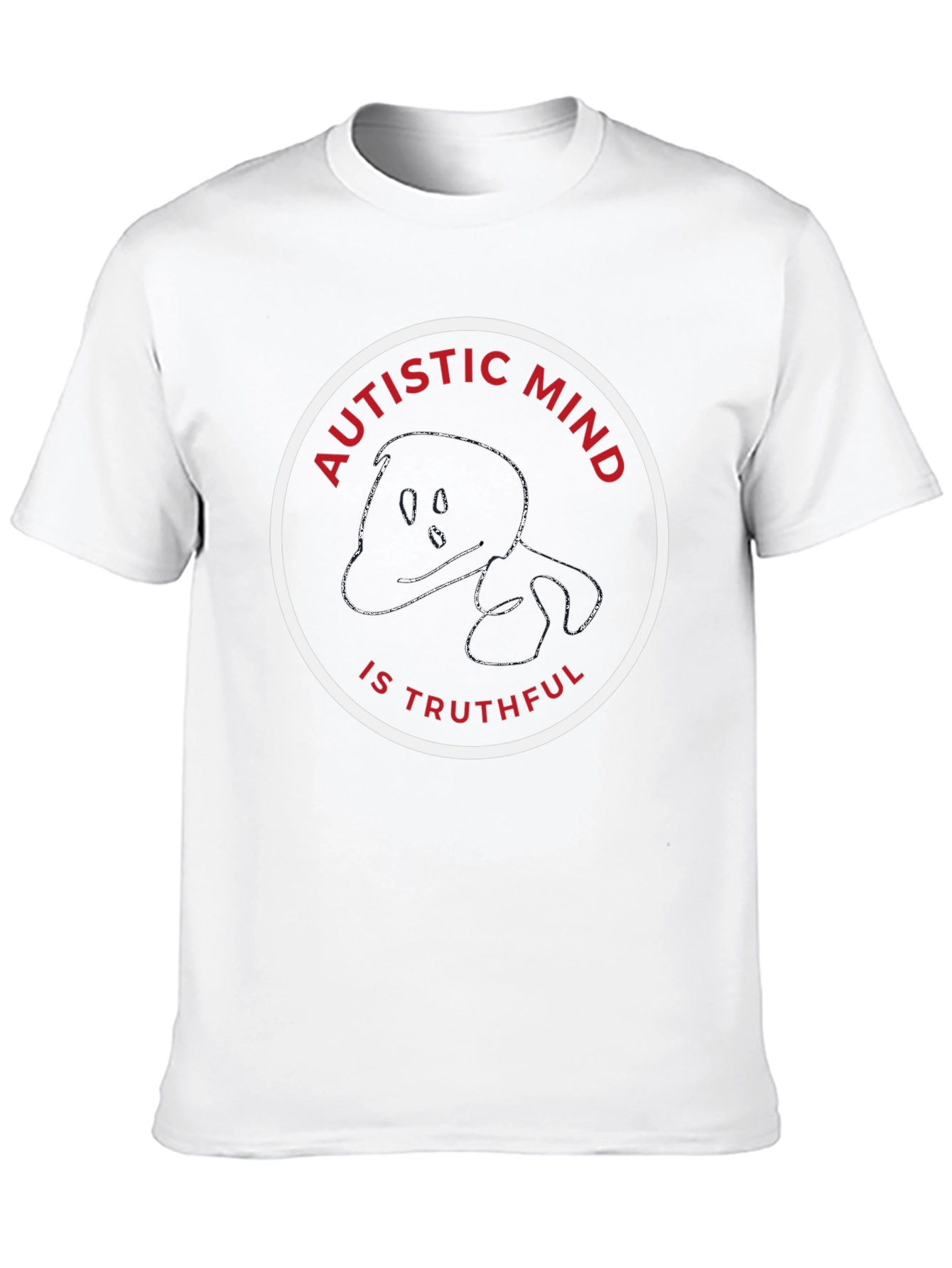 Black Autistic Mind Truthful Black T-Shirt view 10