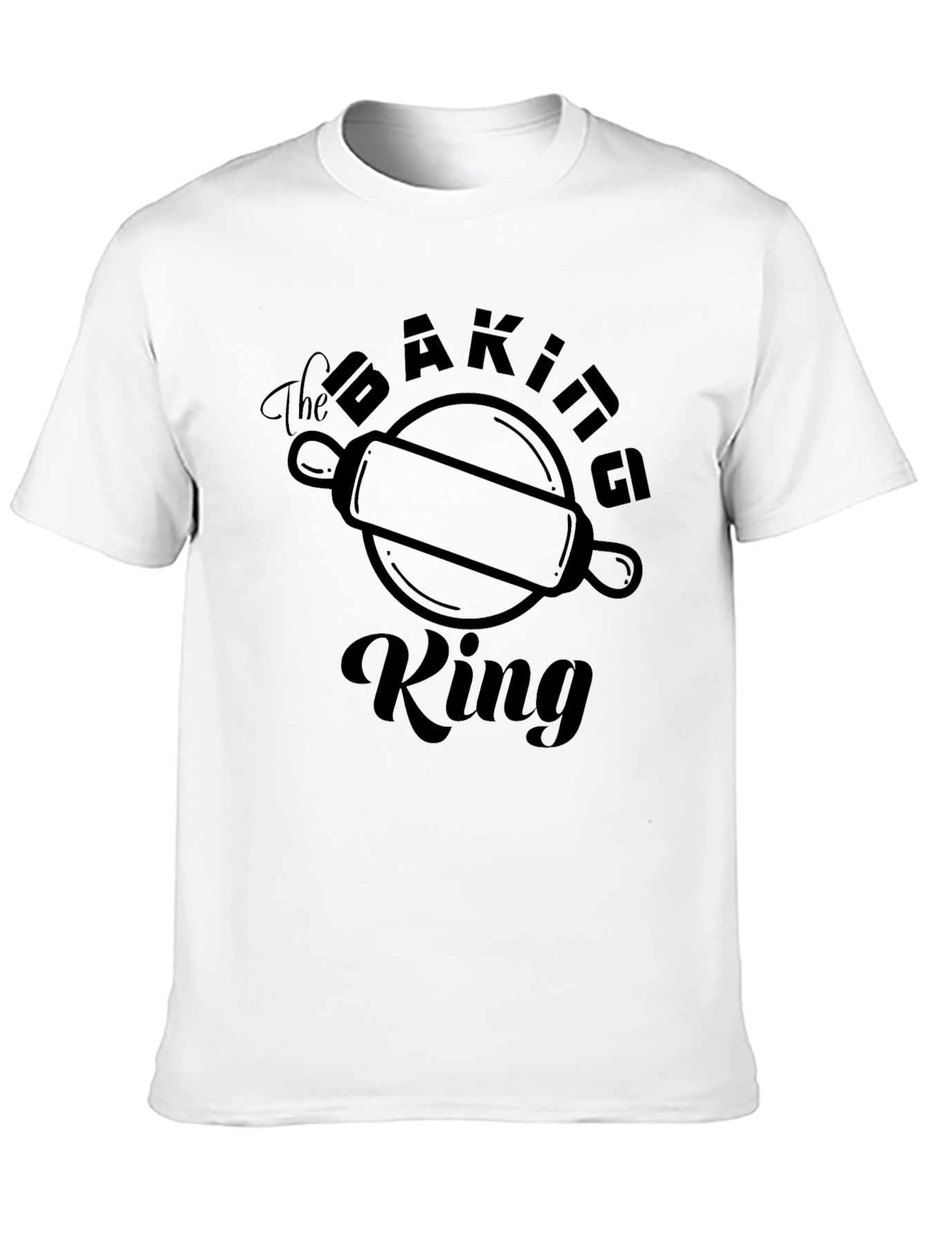 Black The Baking King Graphic T-Shirt view 10