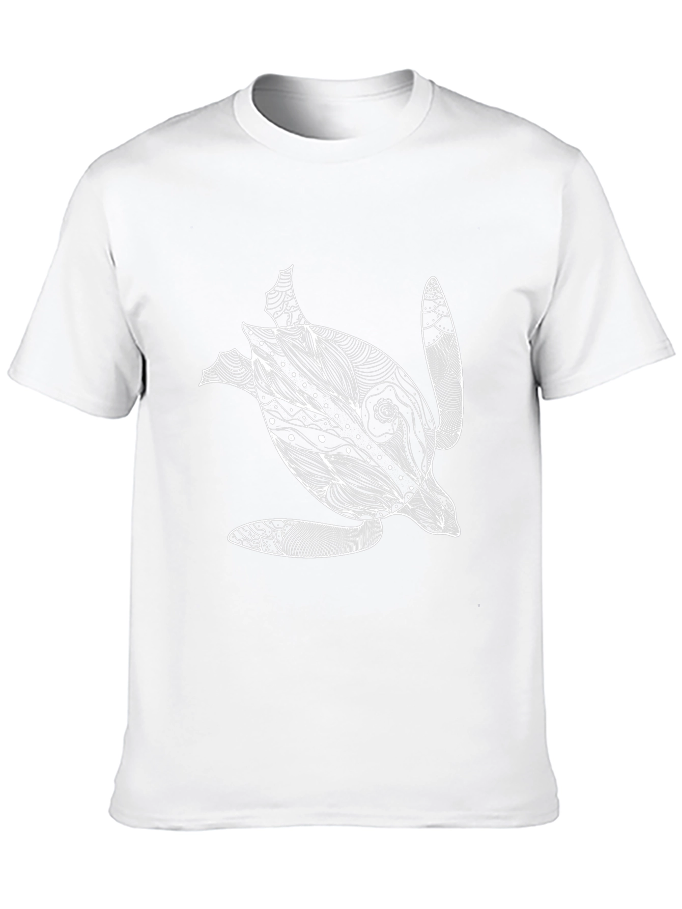 Black Turtle Graphic Tee - Black Cotton T-Shirt view 10