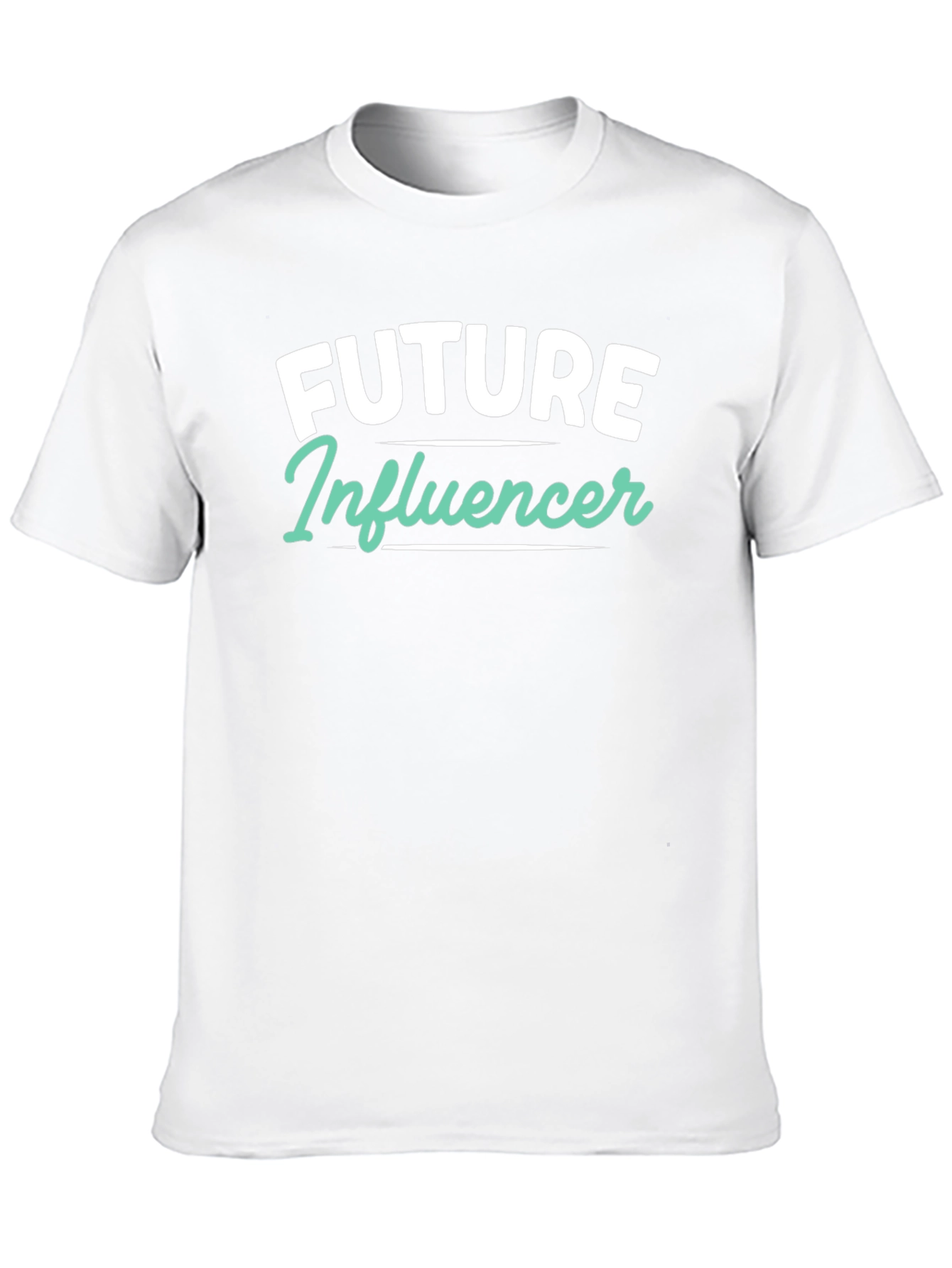 Black Future Influencer Graphic Tee - Stylish Black T-Shirt view 10