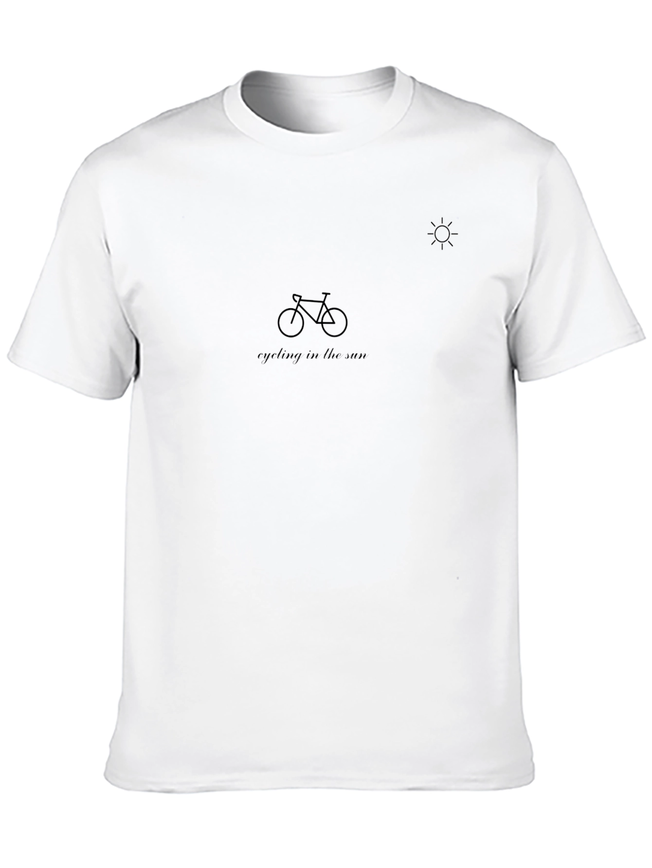 Black Cycling in the Sun Graphic Tee view 10