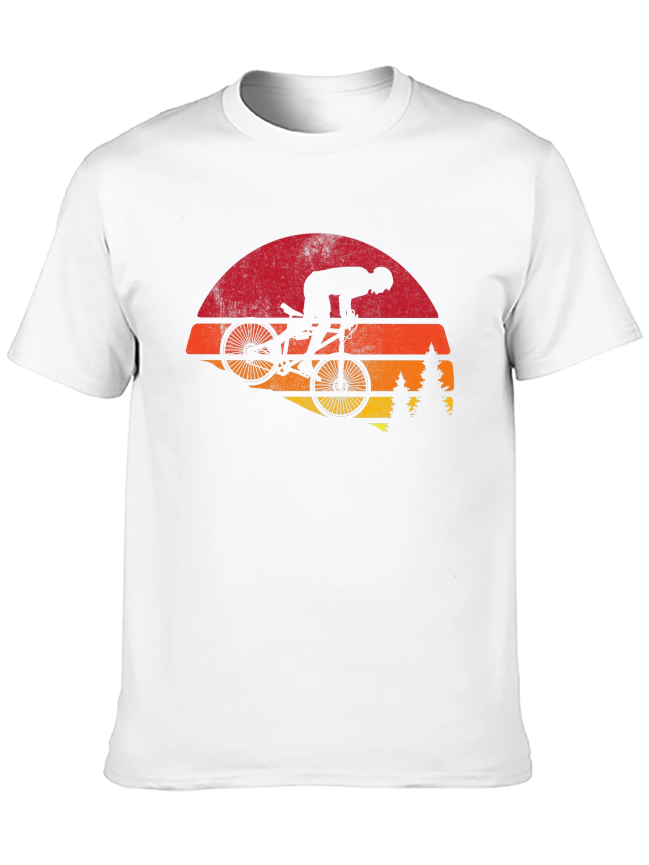 Black Mountain Bike Sunset Graphic Tee view 10
