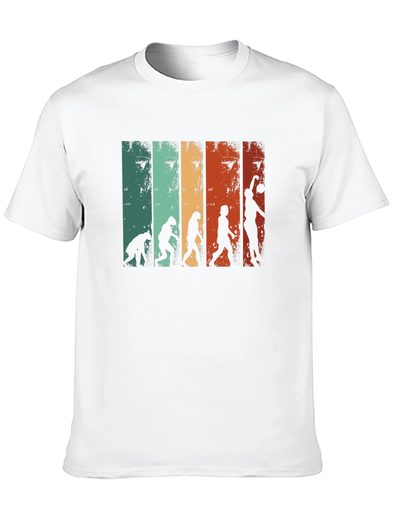 Black Basketball Evolution Men's T-Shirt view 10