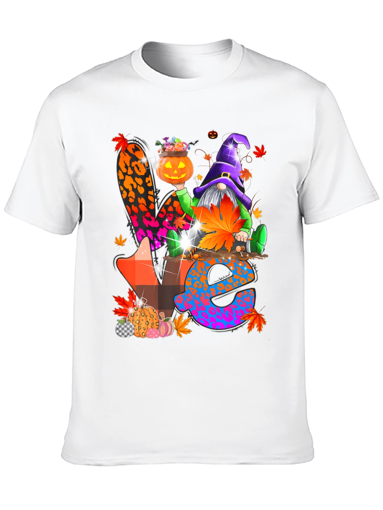 Halloween Gnome 'Love' T-Shirt - 10