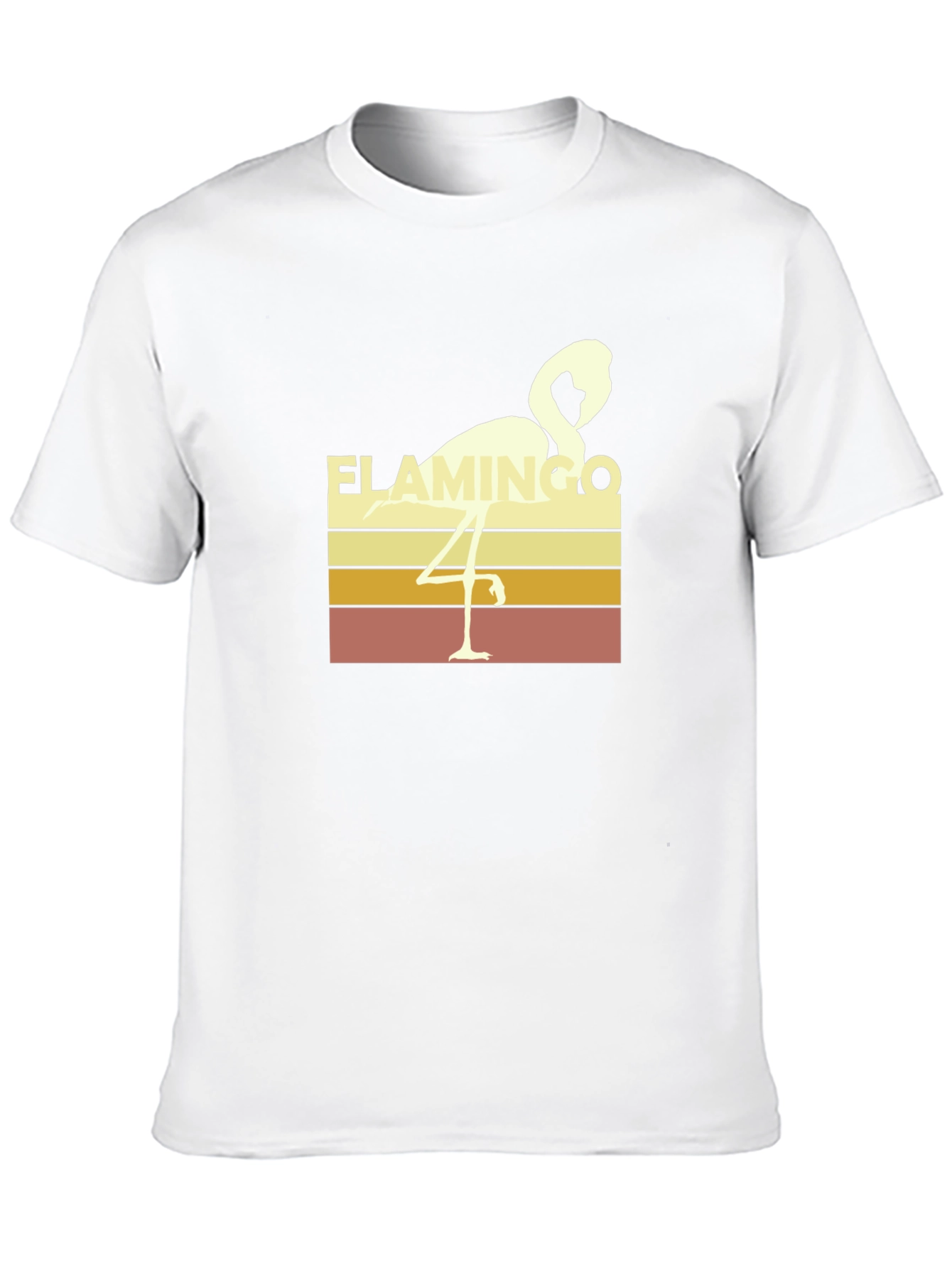 Retro Flamingo T-Shirt - Black - 10