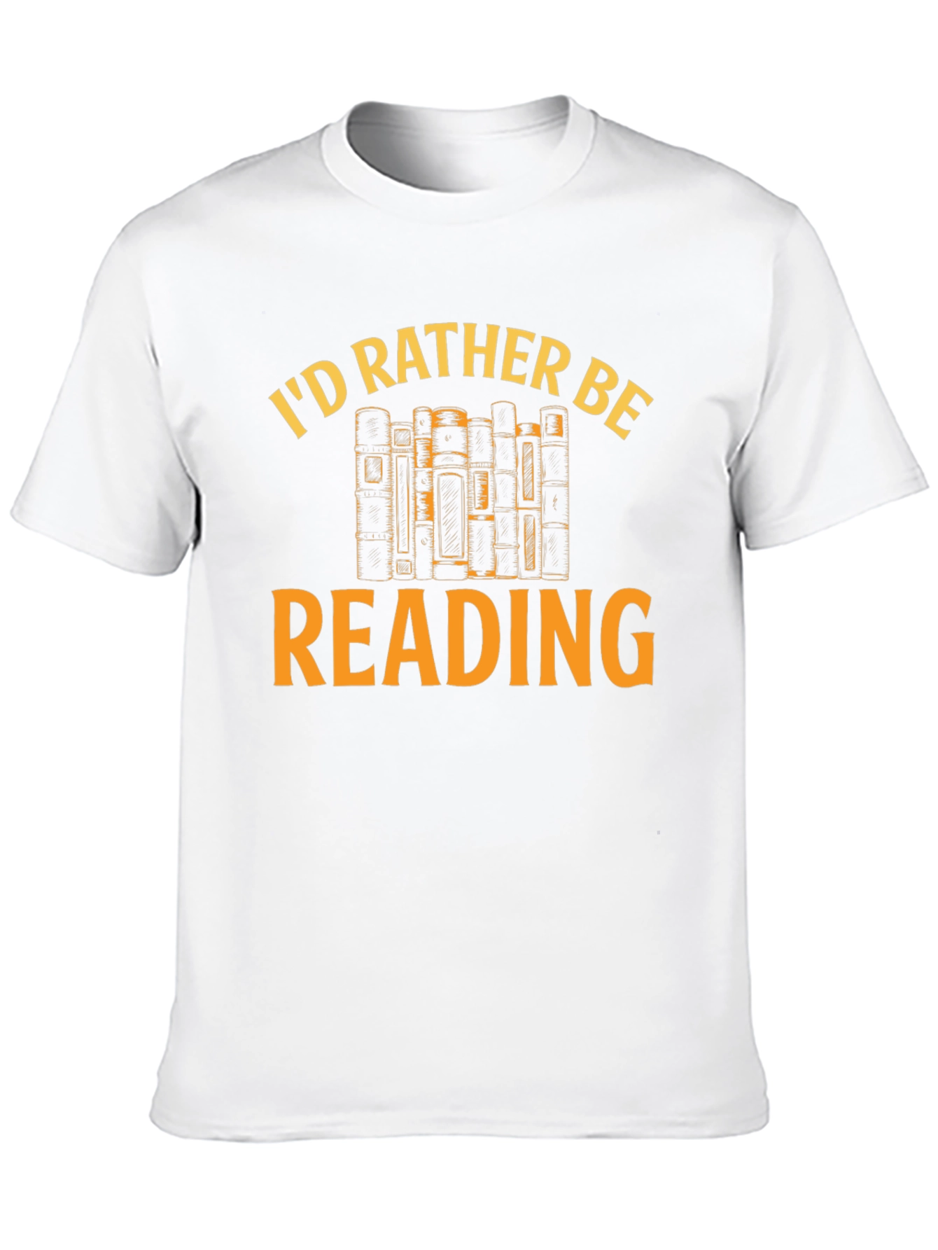Black I'd Rather Be Reading T-Shirt - Book Lover Tee view 10