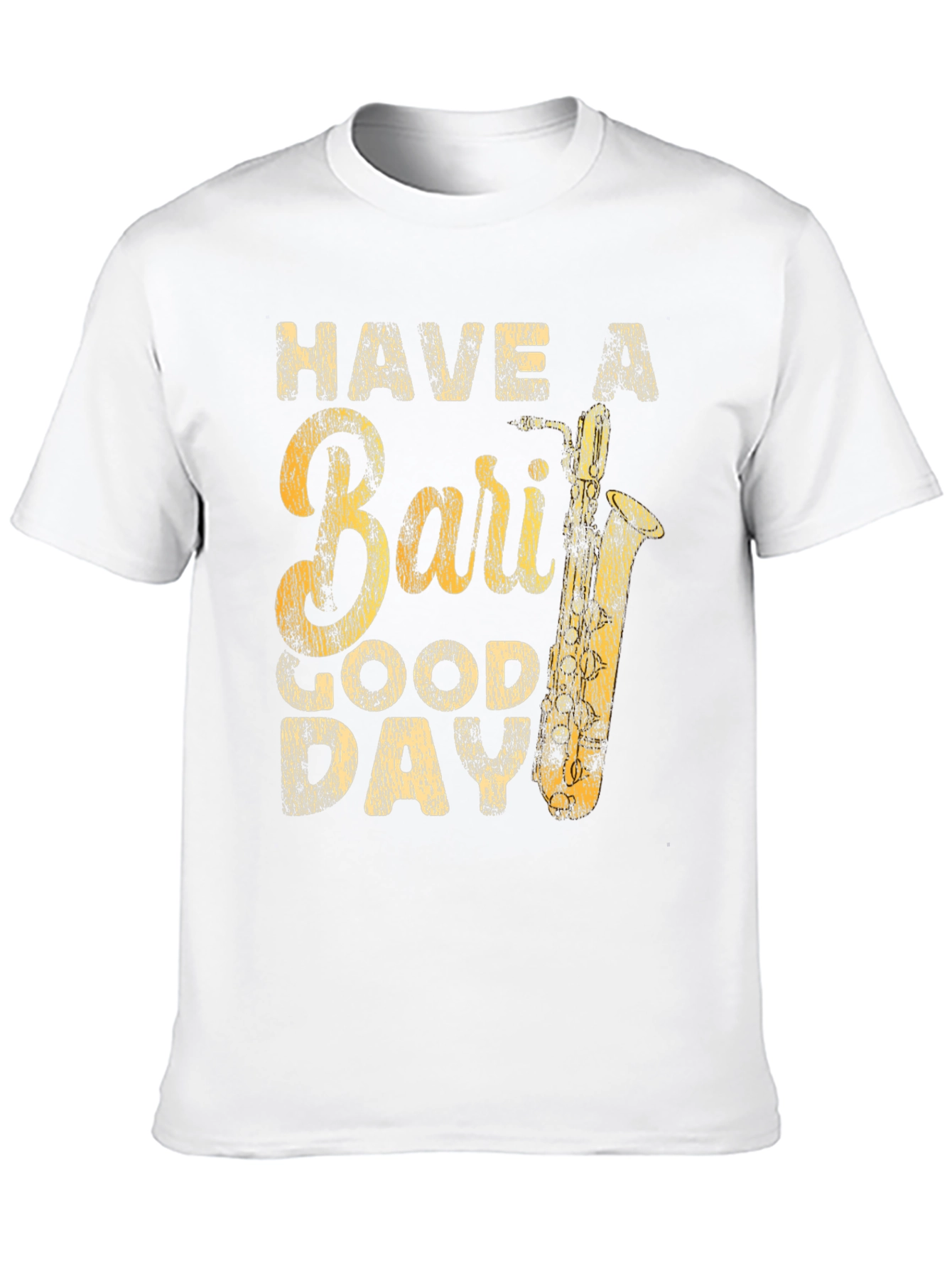 Black Bari Sax T-Shirt - Have A Good Day view 10