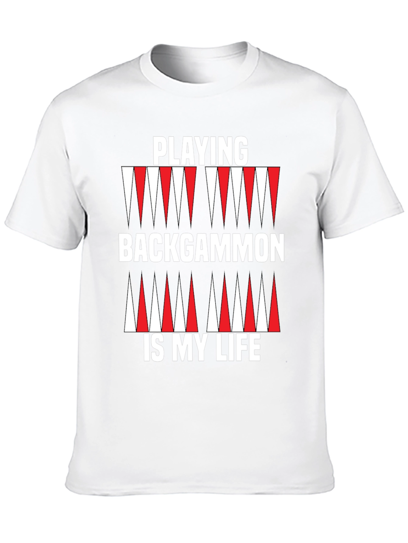 Black Backgammon Life T-Shirt - Black Graphic Tee view 10