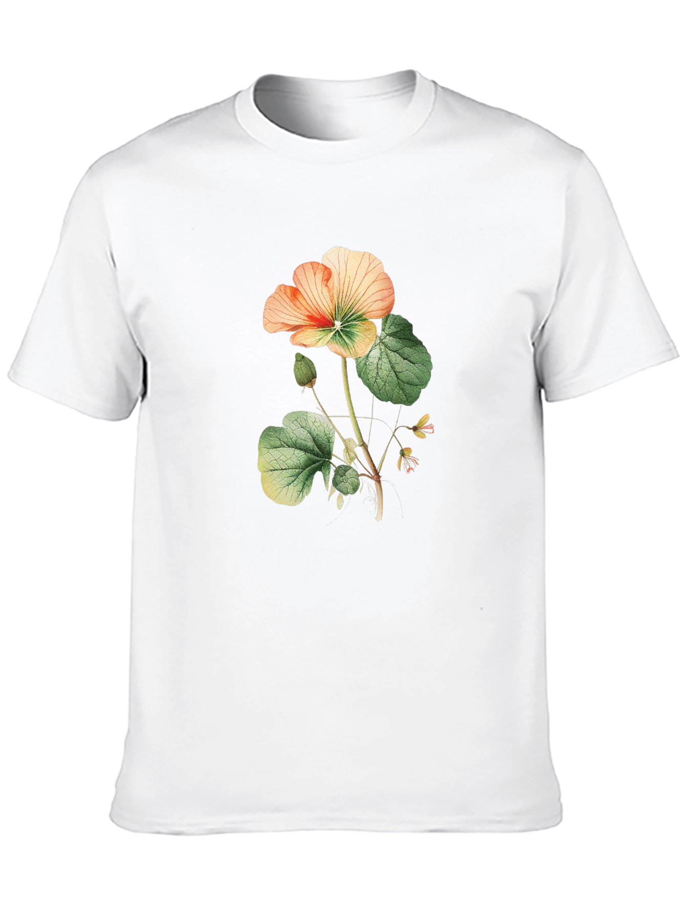 Black Floral Print Black T-Shirt view 10