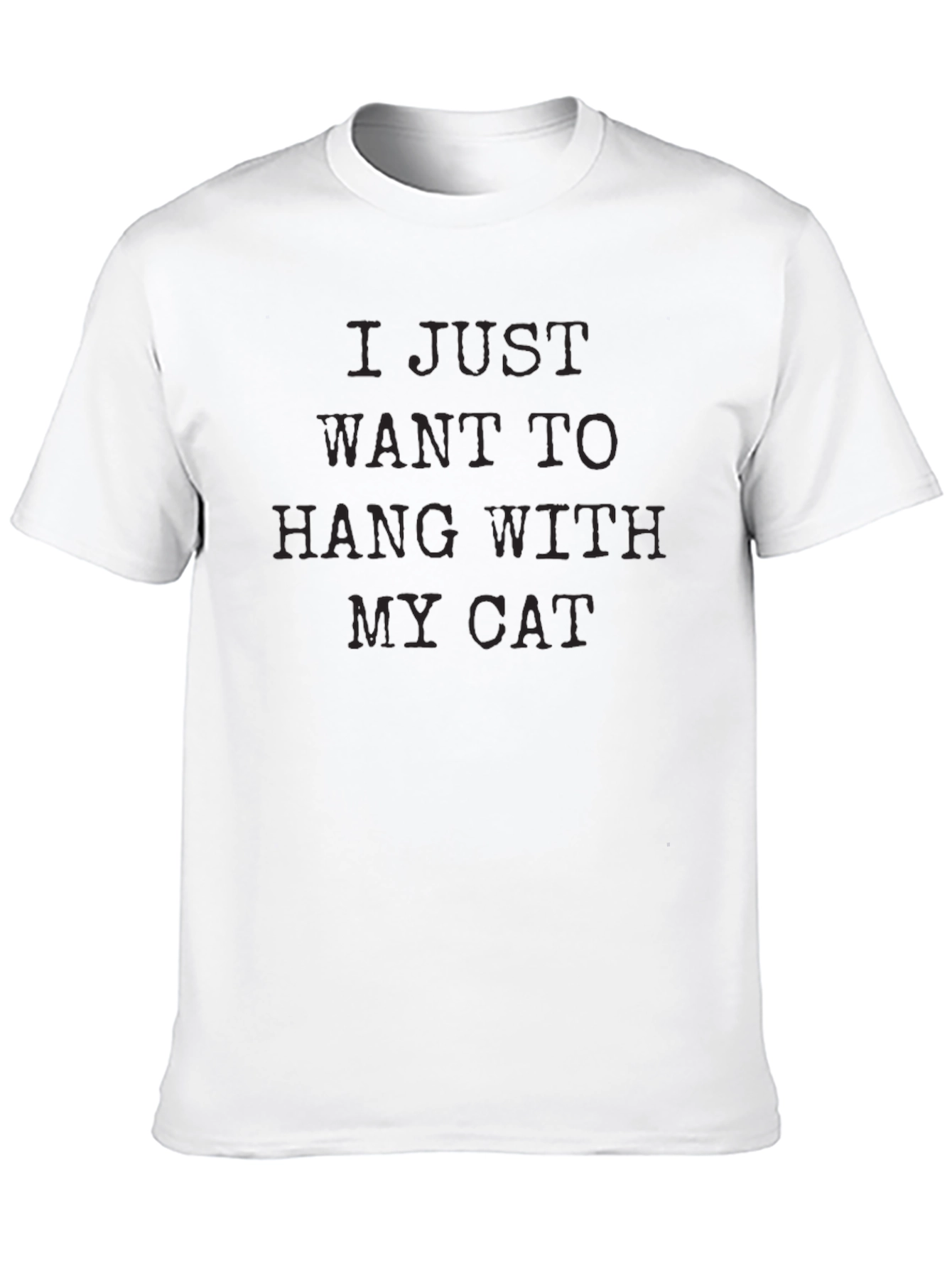 Black Cat Lover T-Shirt: I Just Want to Hang With My Cat view 10