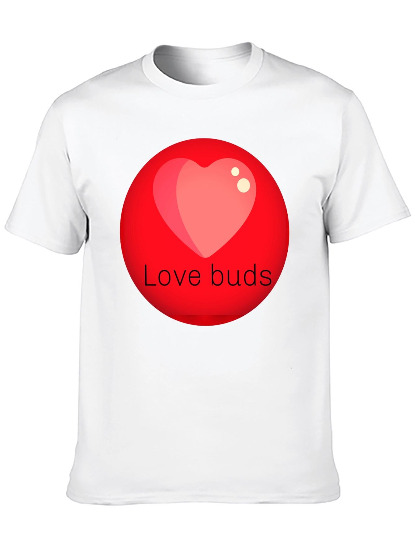 Black Love Buds Graphic Tee - Black Crew Neck view 10