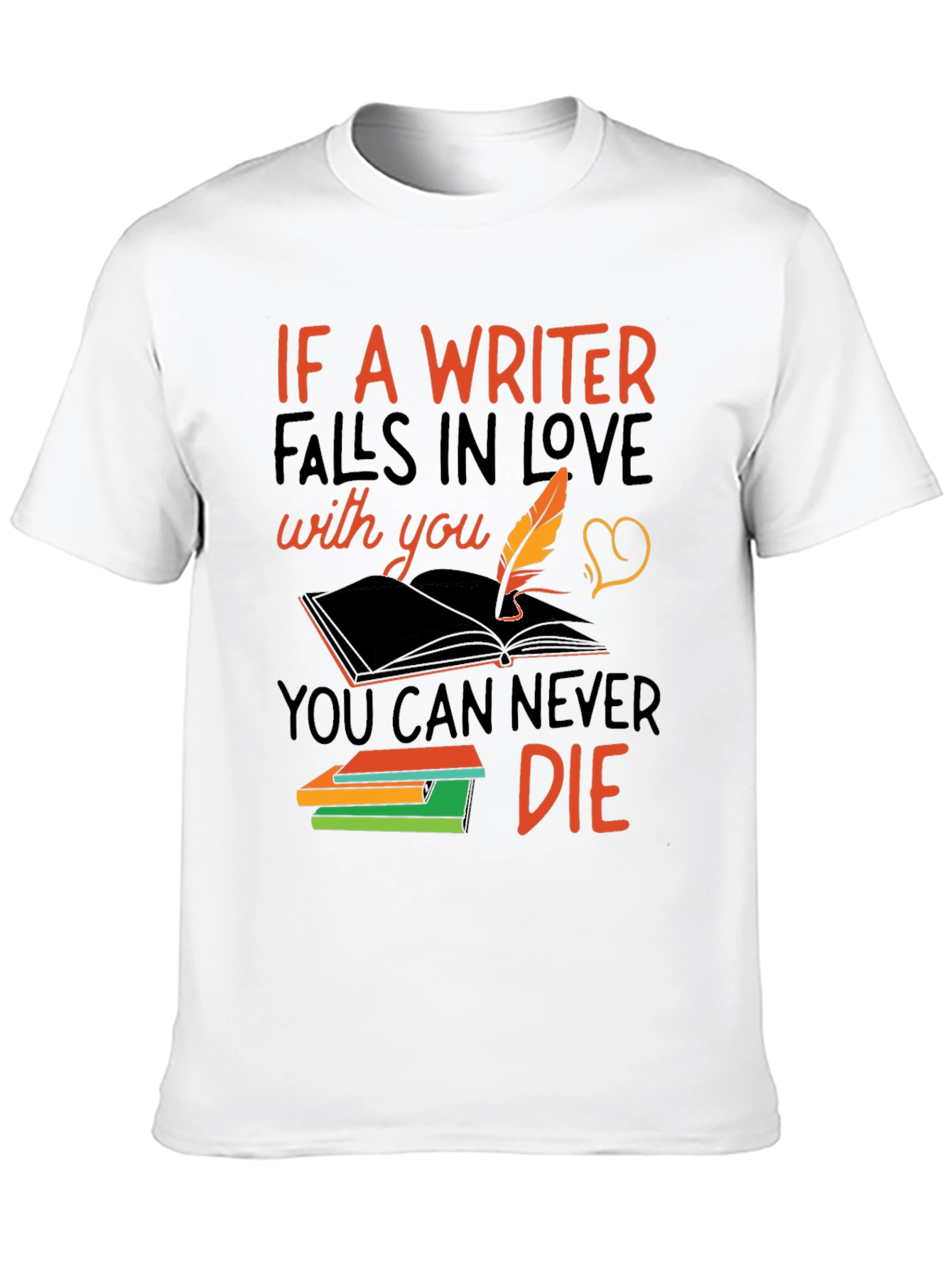 Black Writer Love Never Die T-Shirt view 10