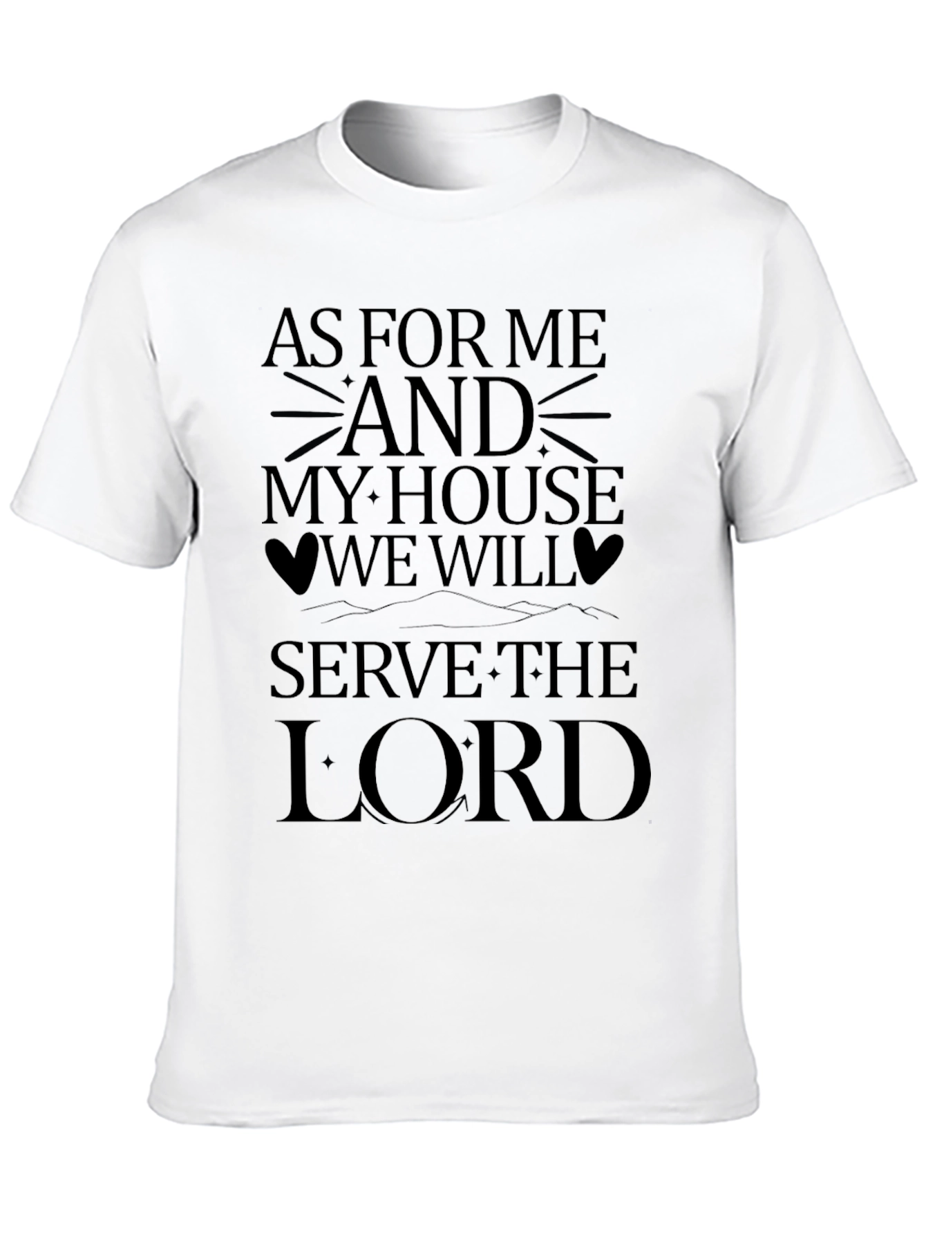 Black As For Me And My House T-Shirt view 10