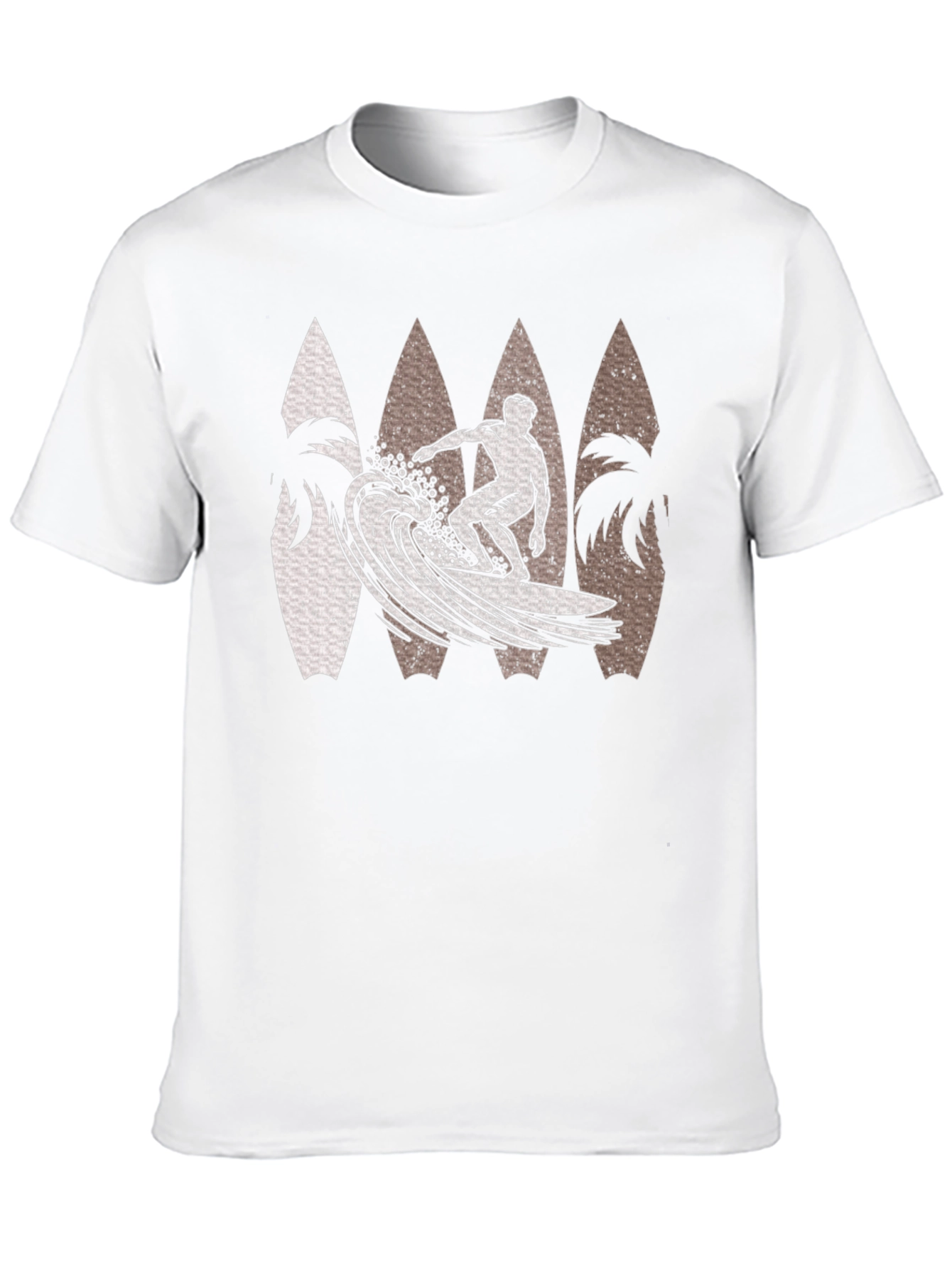 Black Surfer Wave Graphic Tee - Black view 10