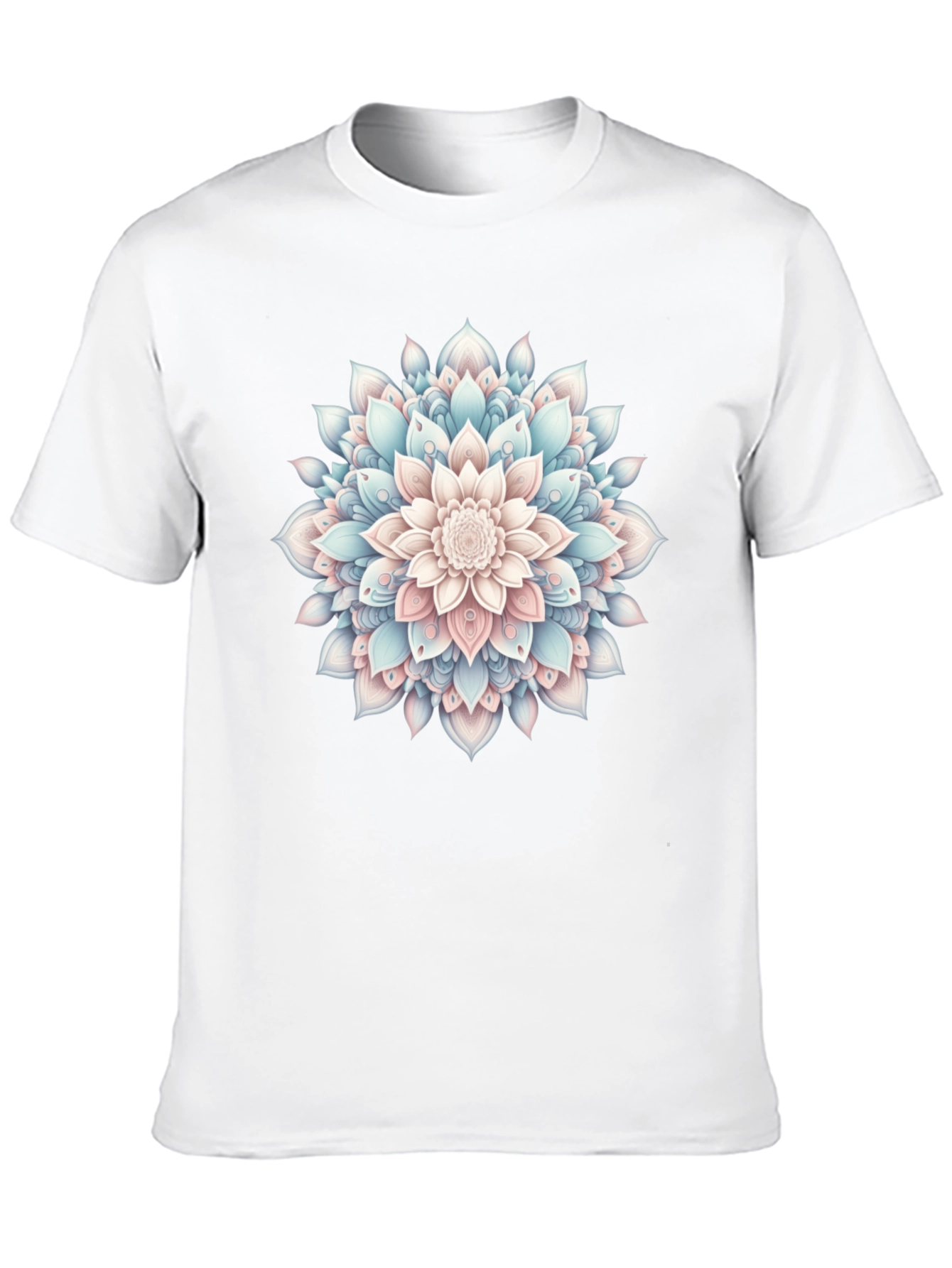 Black Mandala Flower Graphic Tee - Casual Style view 10