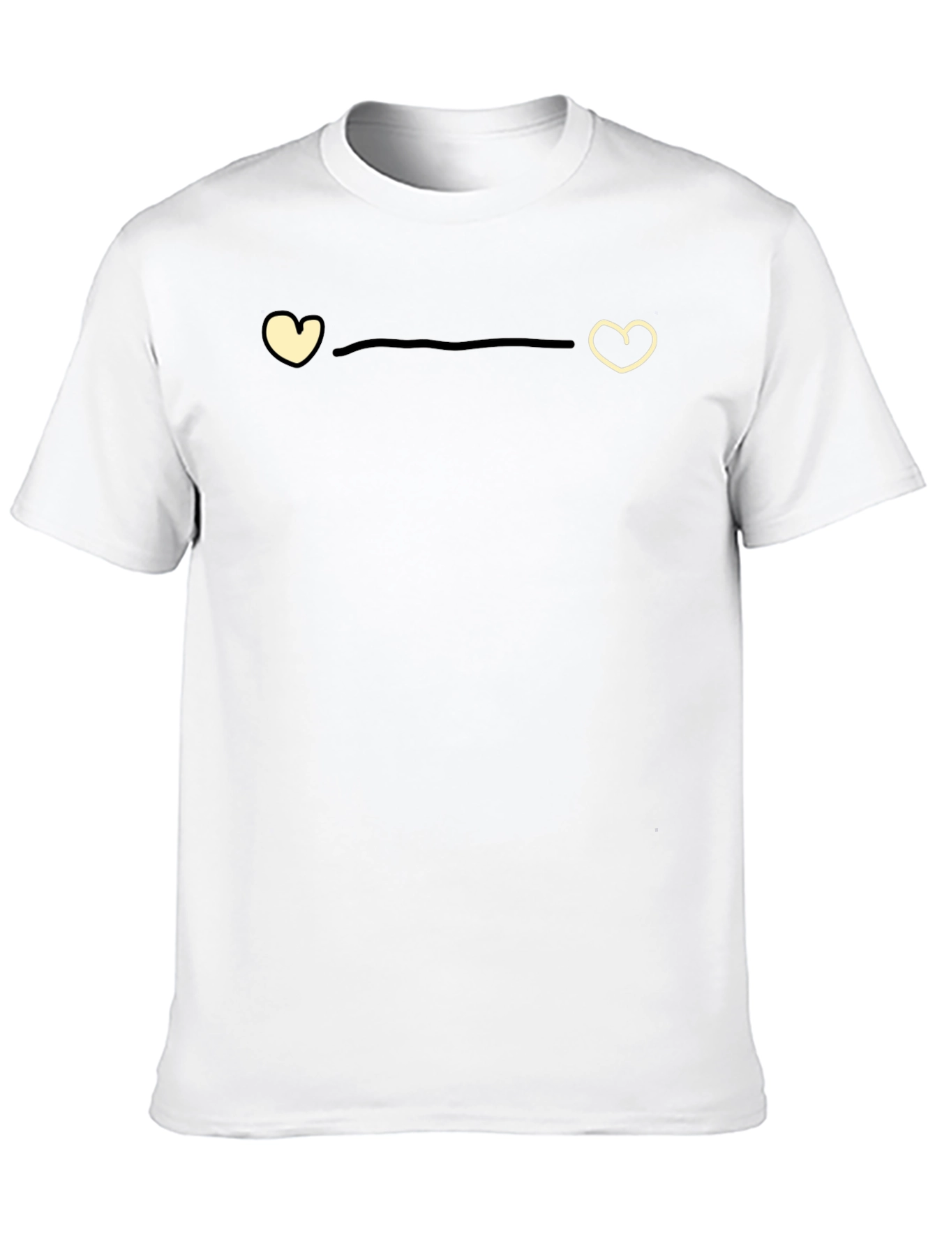 Black Heart to Heart Black Graphic Tee view 10