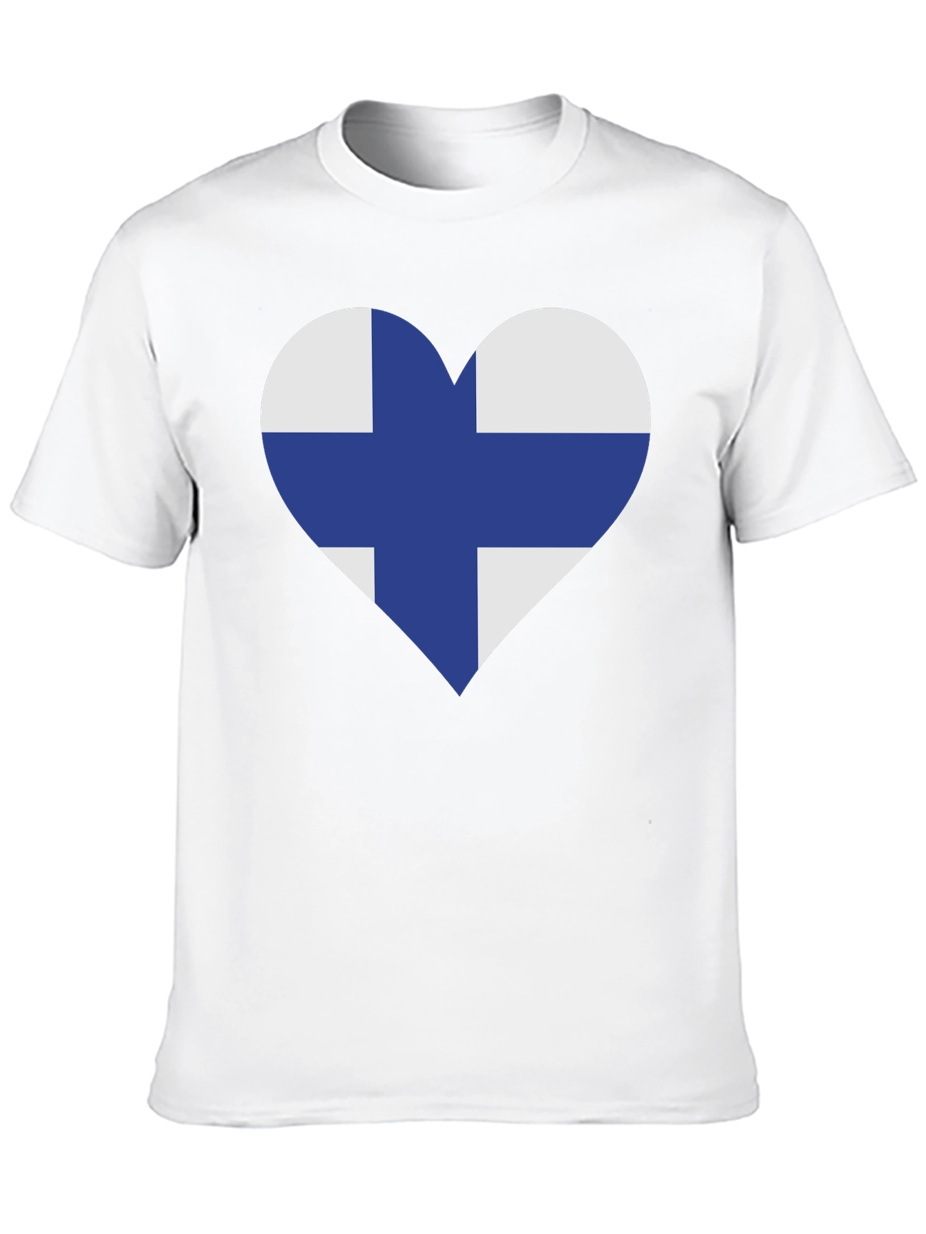 Black Finland Flag Heart T-Shirt - Finnish Pride Tee view 10