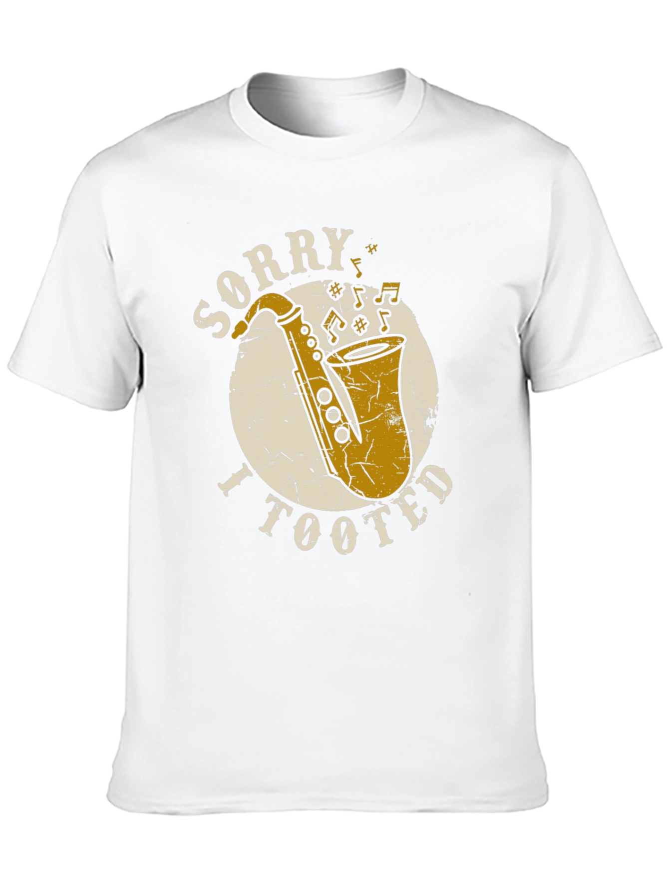 Black Sorry I Tooted Saxophone T-Shirt - Funny Musician Tee view 10