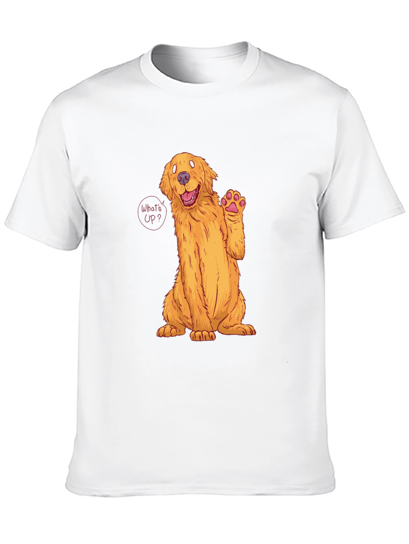 Black Golden Retriever 'What's Up?' T-Shirt view 10