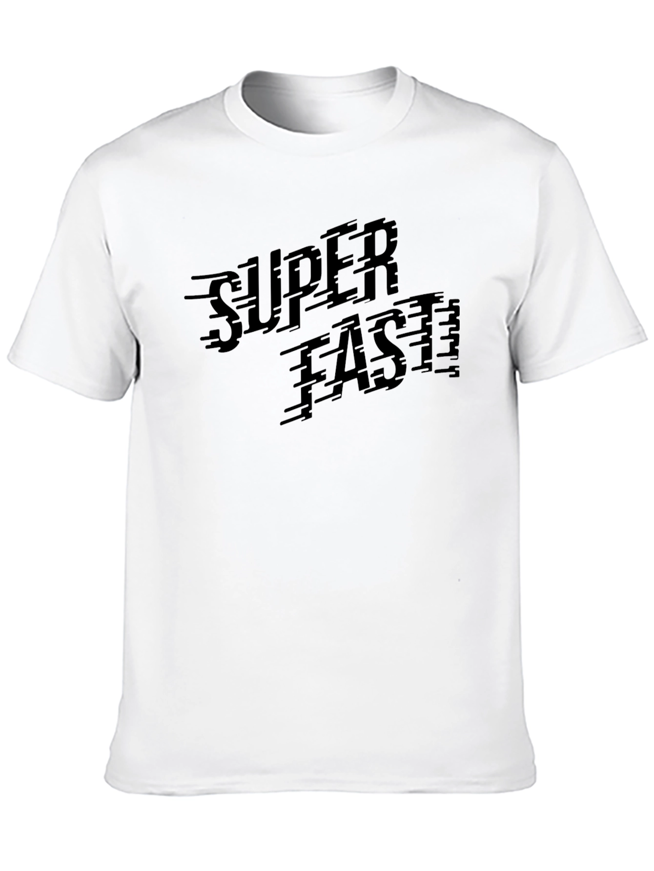 Black Super Fast Black Graphic T-Shirt view 10