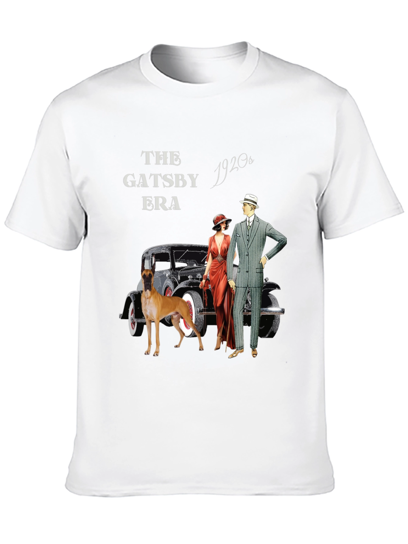 Black Gatsby Era T-Shirt: Vintage 1920s Style view 10