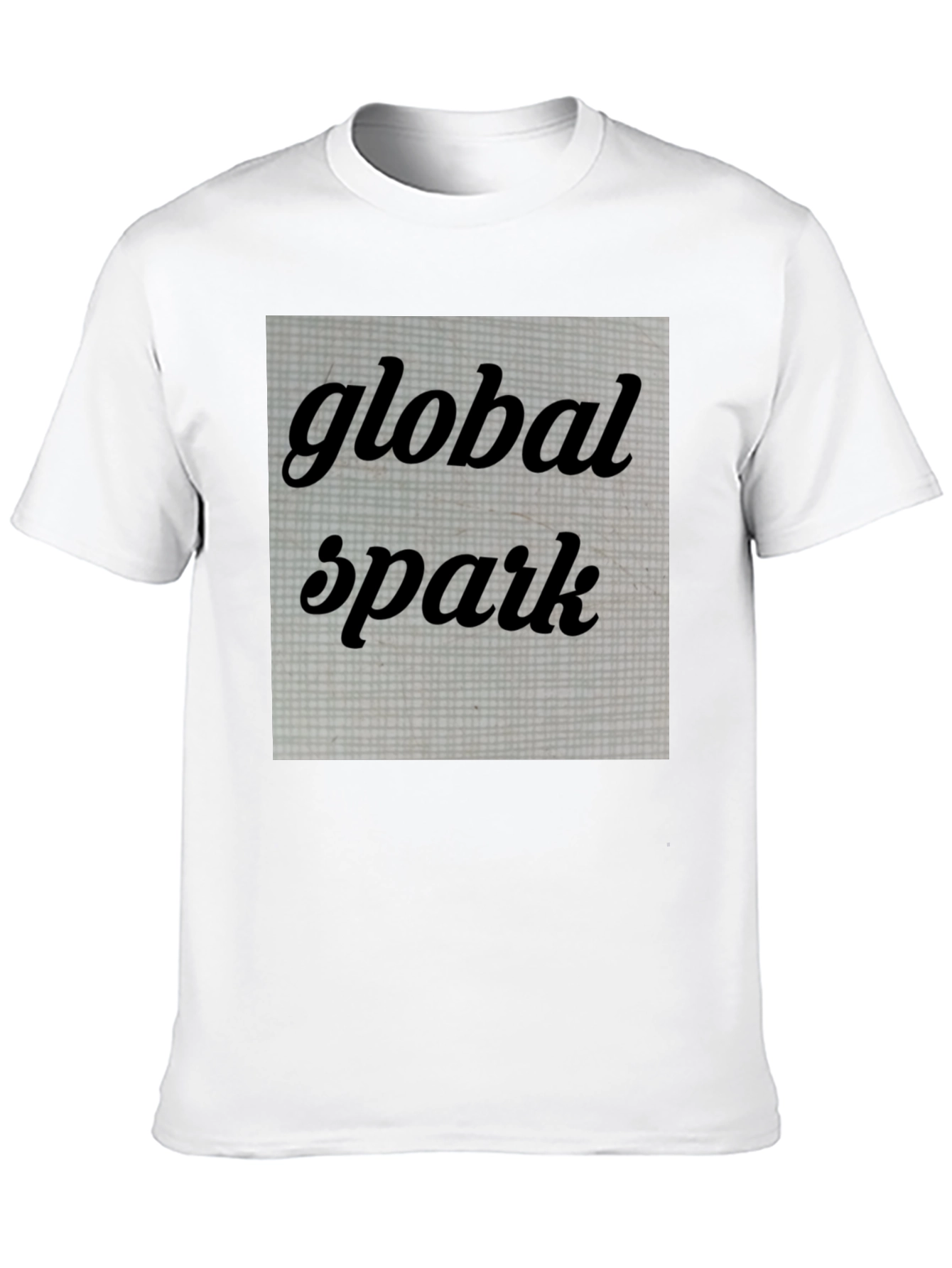 Black Global Spark Graphic Tee - Trendy Black T-Shirt view 10