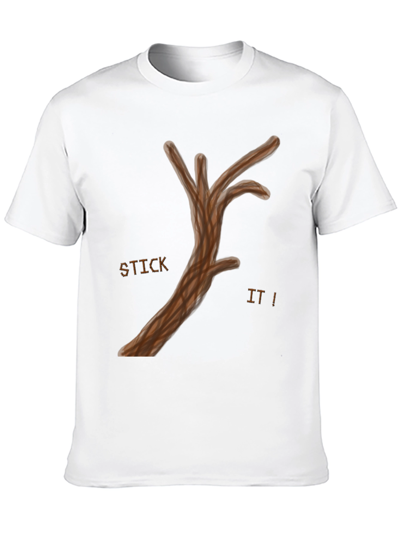 Black Humorous "Stick It!" Graphic Tee - Casual Comfort view 10