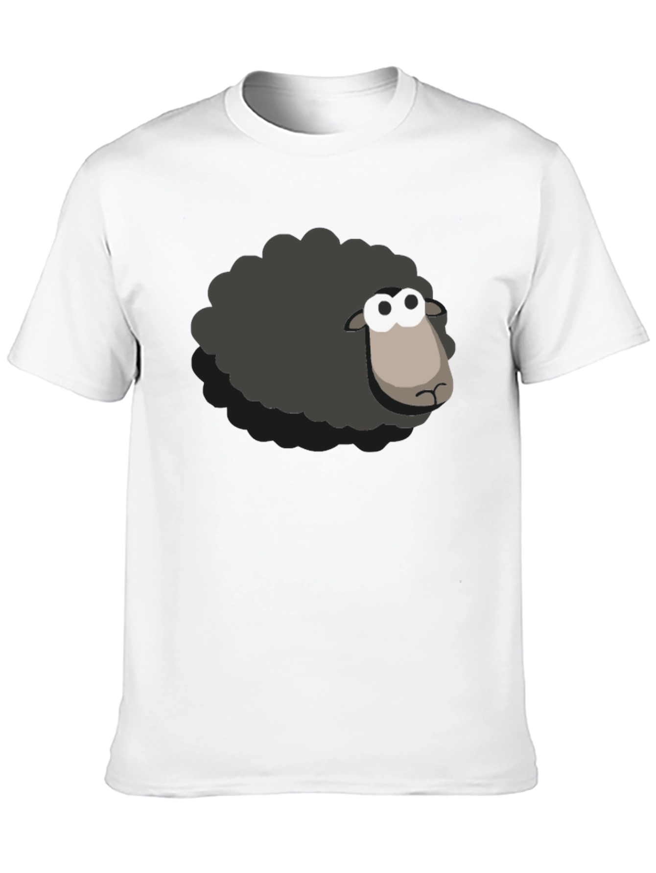 Black Black Sheep T-Shirt - Cartoon Style view 10