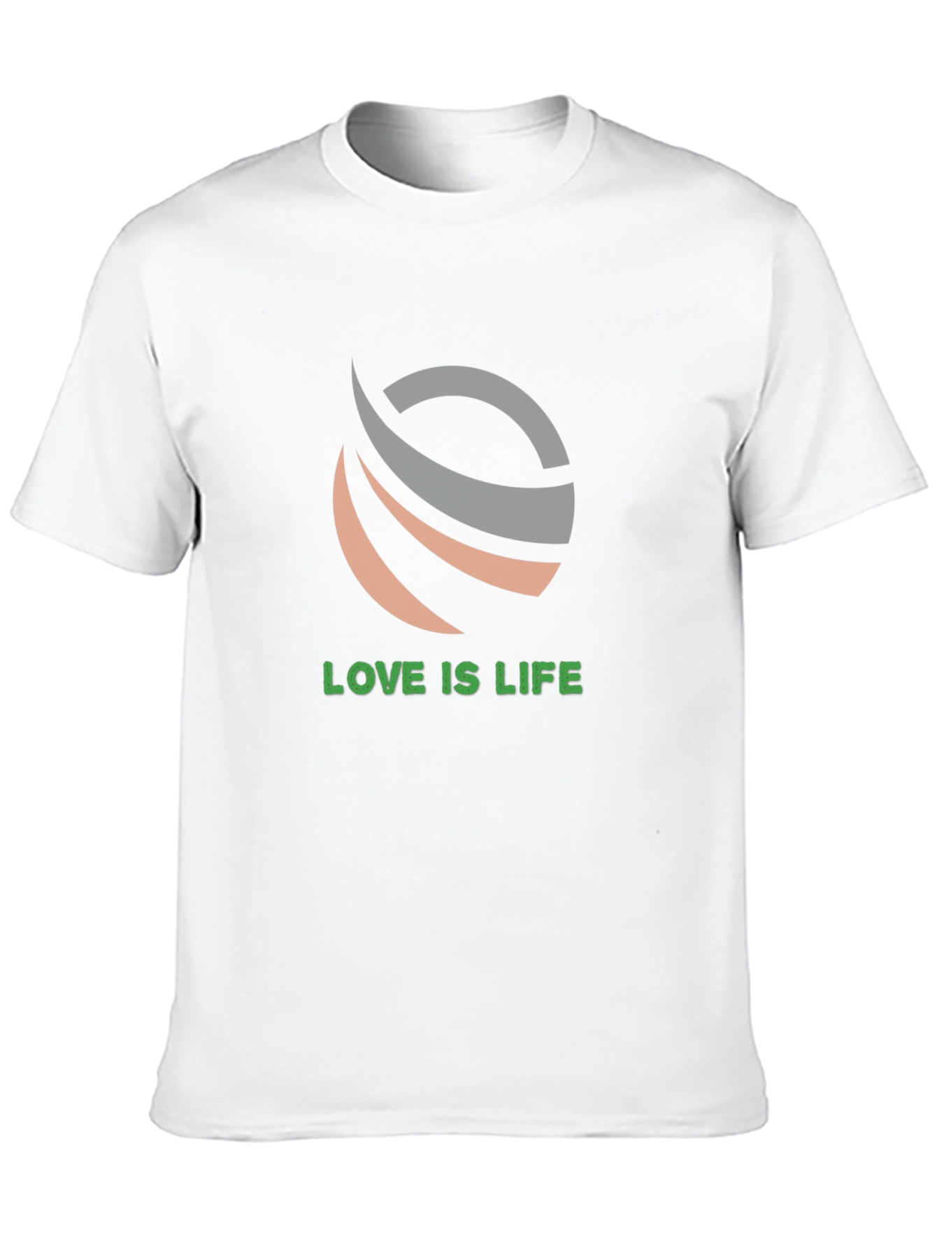 Black Love is Life T-Shirt - Black Crew Neck Tee view 10