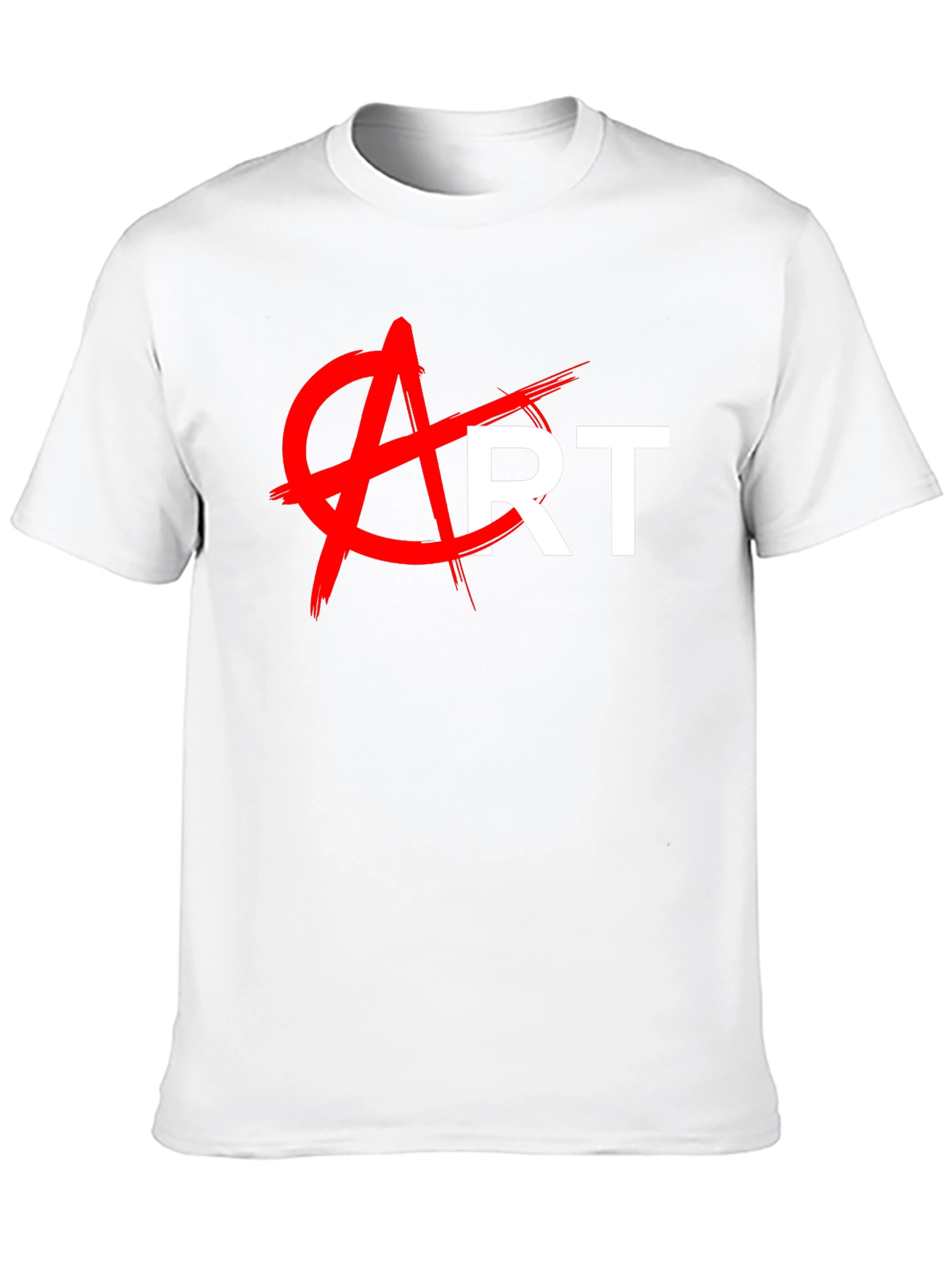 Black Anti-Art Graphic Tee - Bold Statement T-Shirt view 10