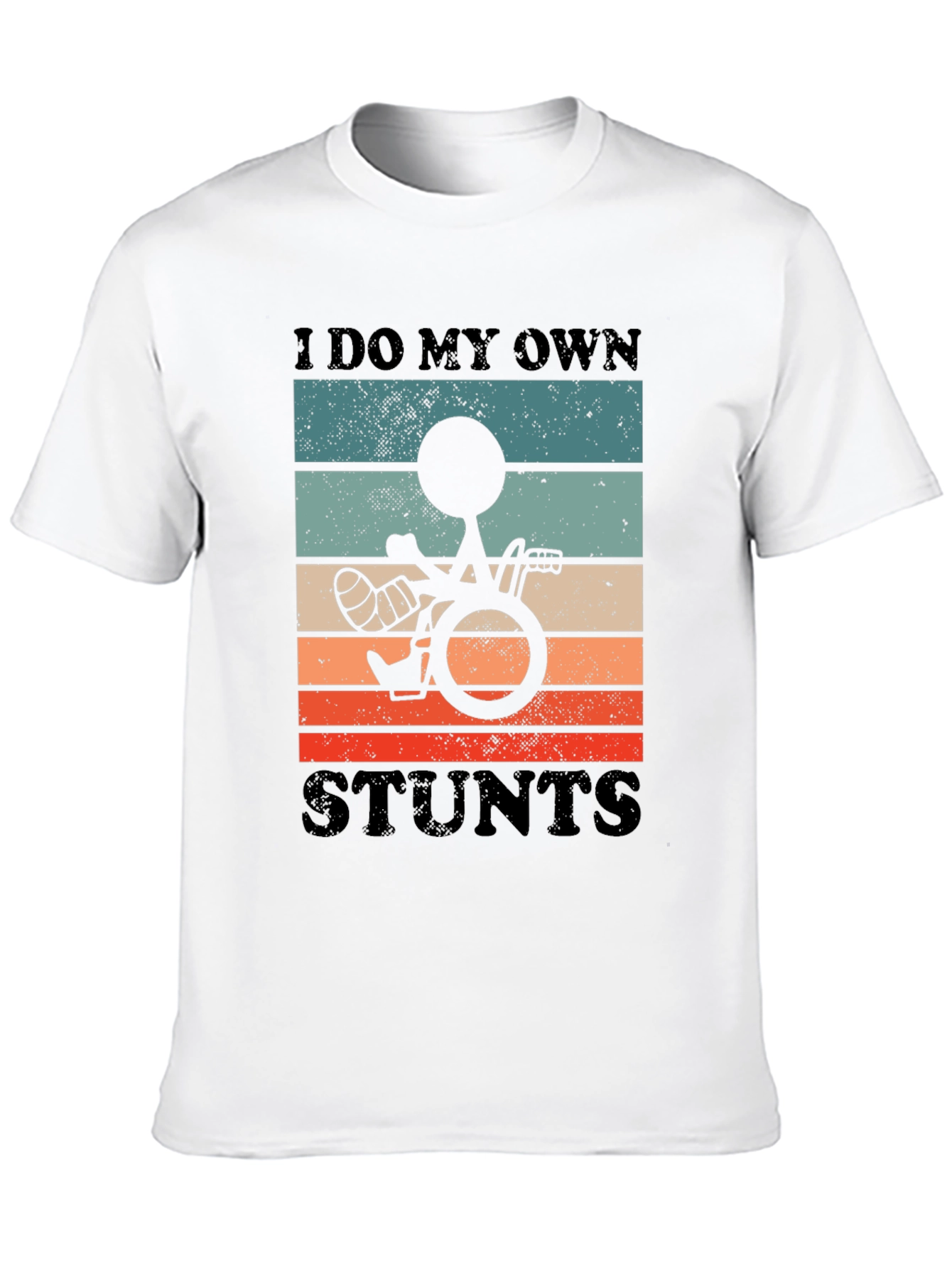 Black I Do My Own Stunts Graphic Tee - Unisex Black T-Shirt view 10