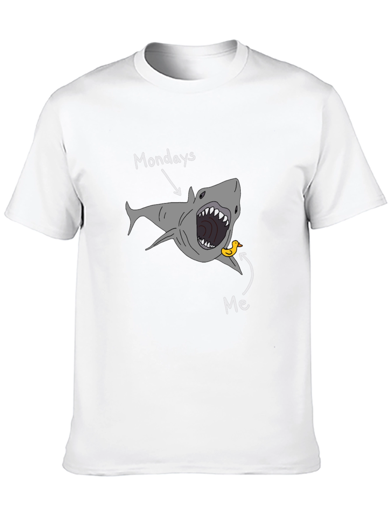 Black Mondays Shark Attack T-Shirt - Funny Graphic Tee view 10