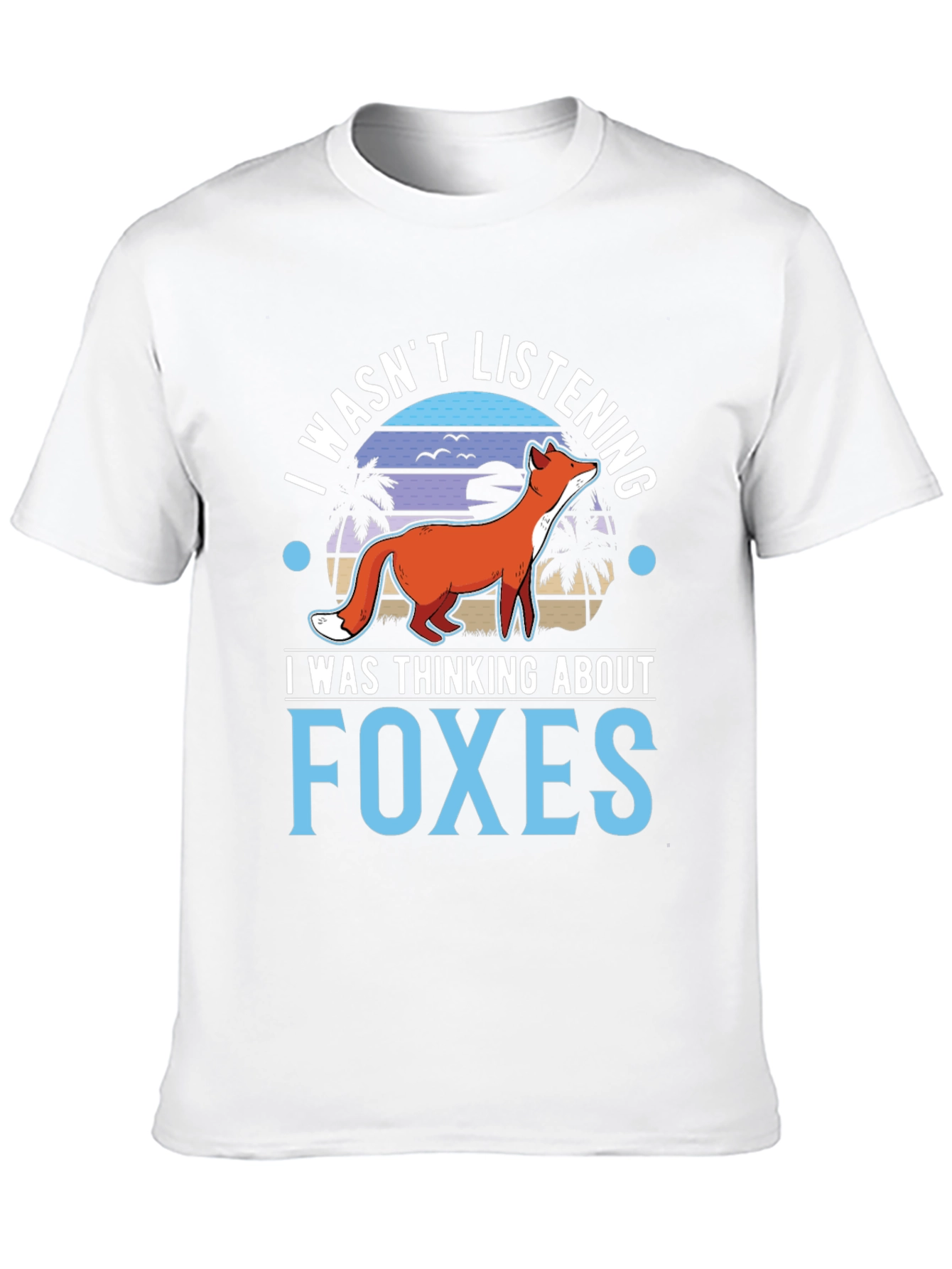 Black I Wasn't Listening Foxes Graphic T-Shirt view 10