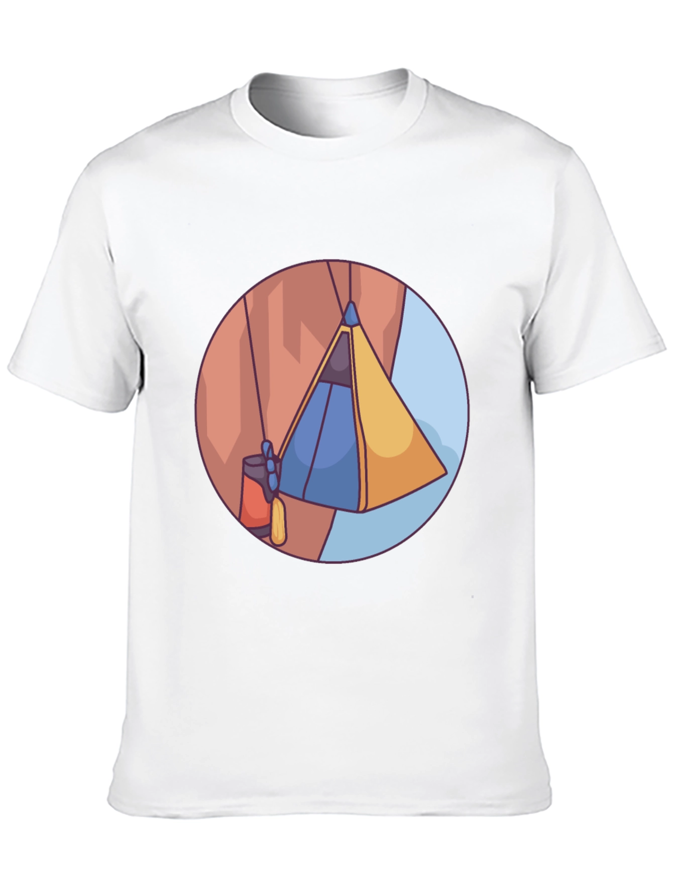 Black Cliffside Tent T-Shirt - Adventure Ready view 10