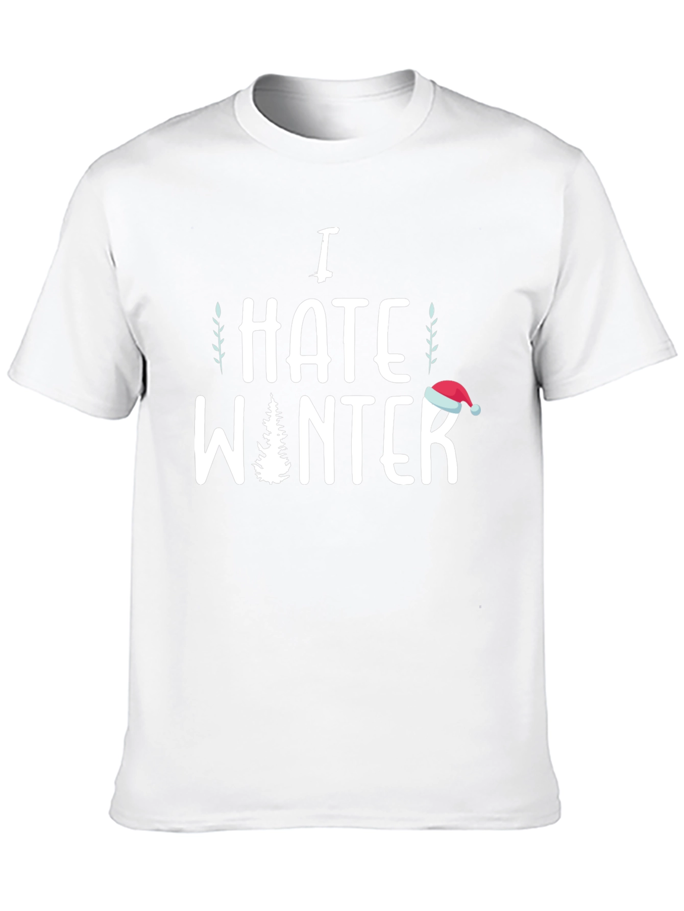 Black I Hate Winter Graphic Tee - Holiday Humor view 10