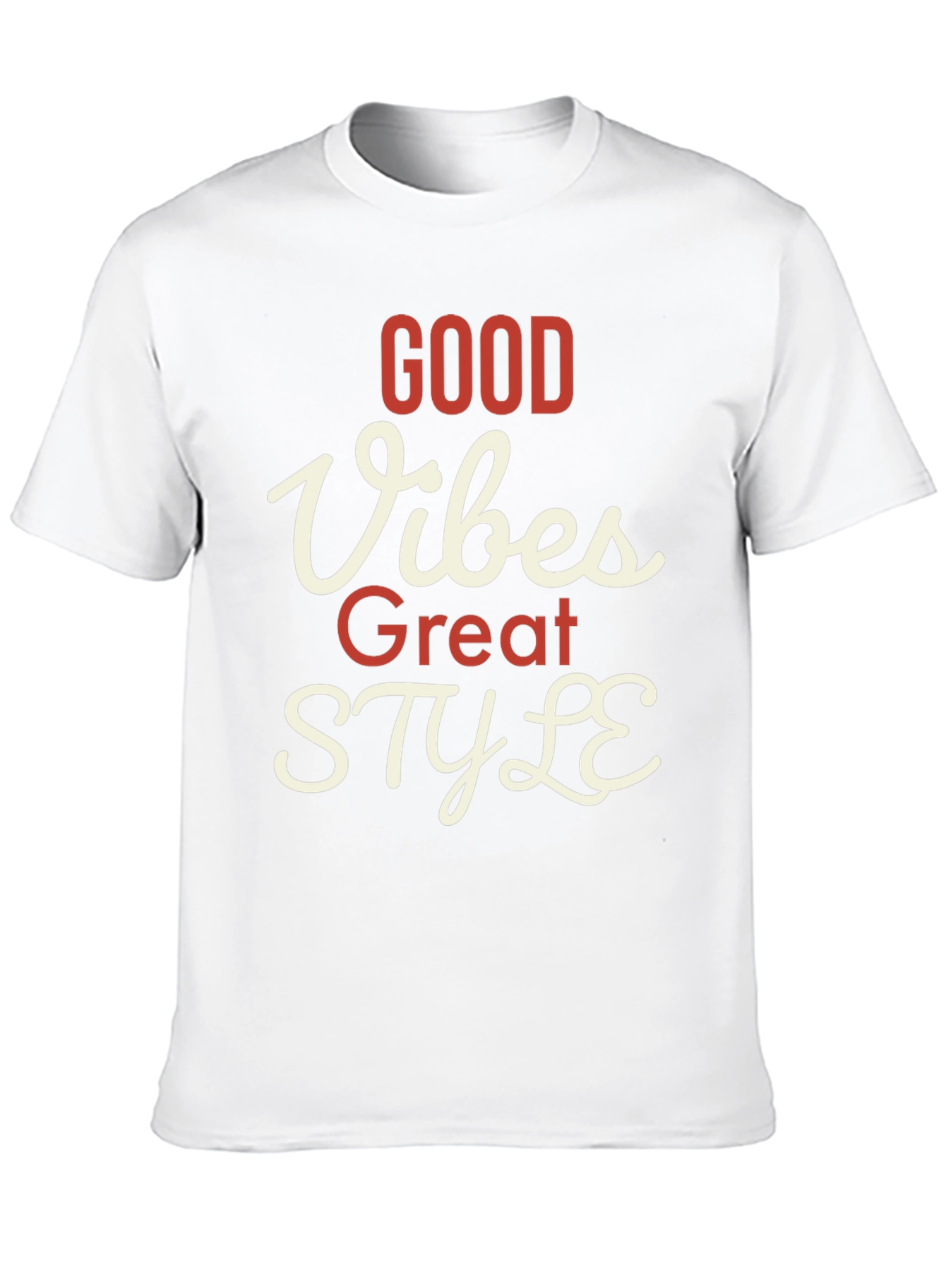 Black Good Vibes Great Style T-Shirt view 10