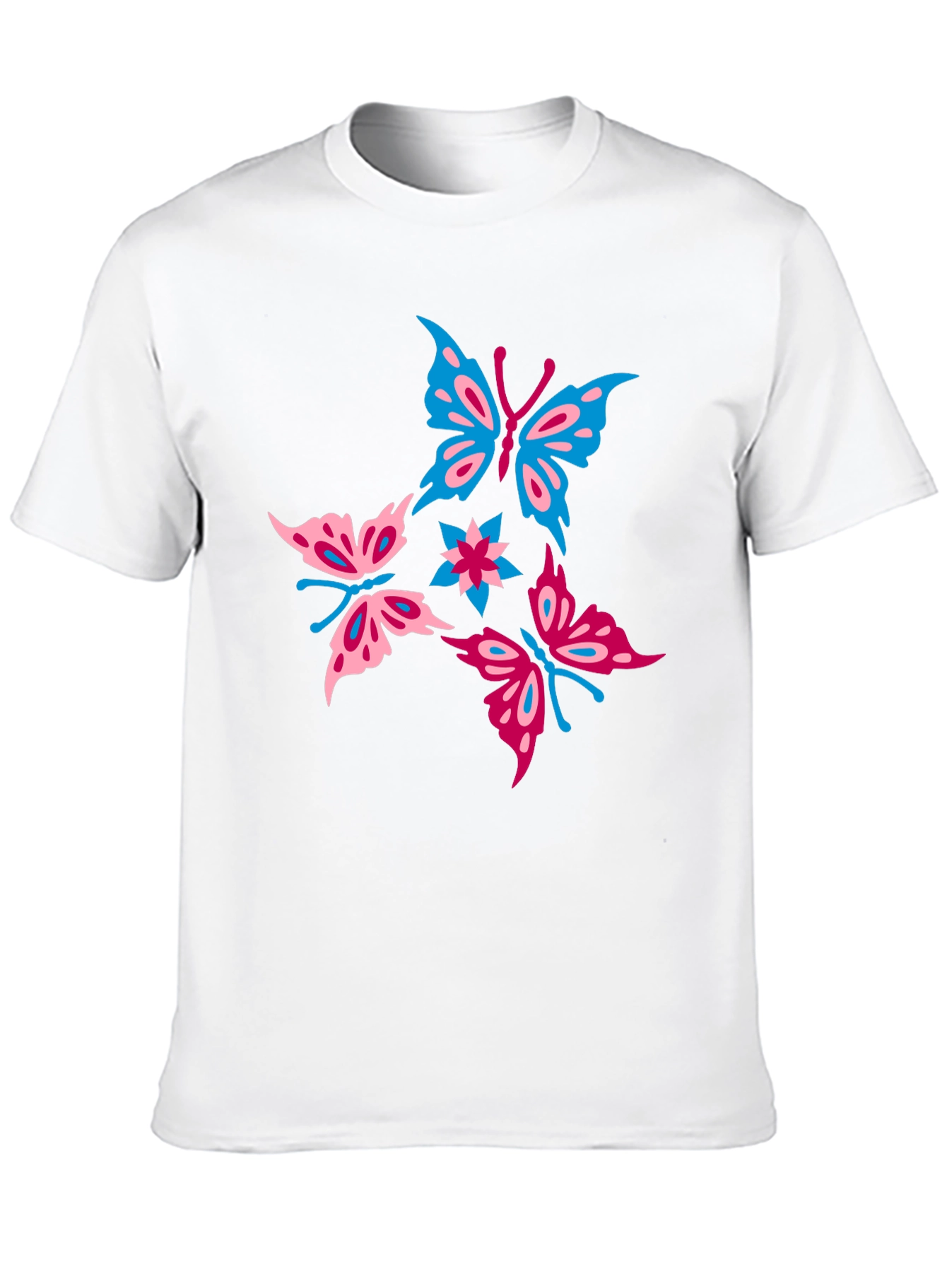 Black Butterfly Graphic Print Black T-Shirt view 10