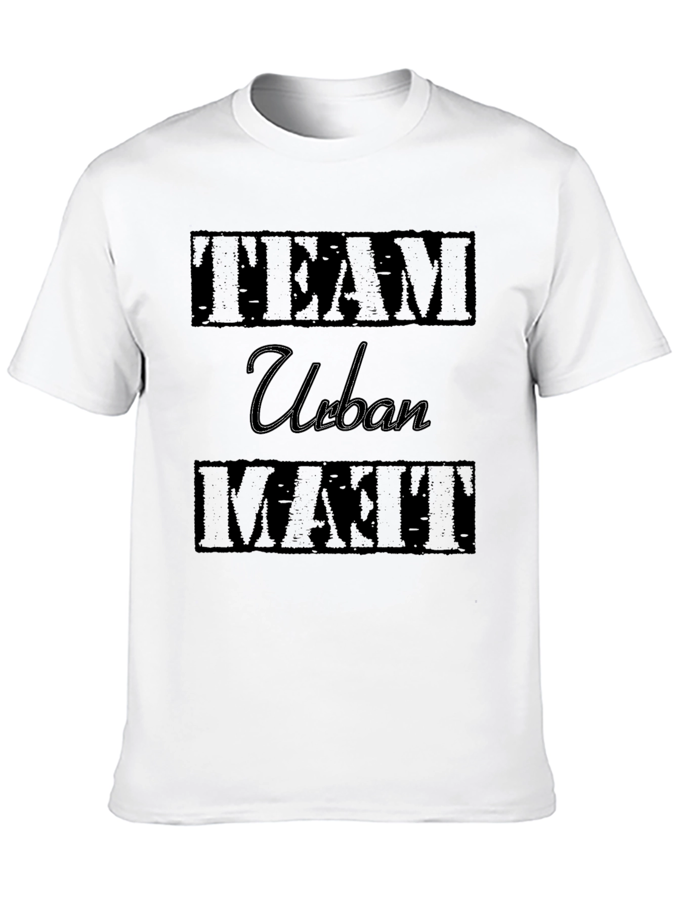 Black Team Urban Matt Graphic T-Shirt - Cool Casual Tee view 10