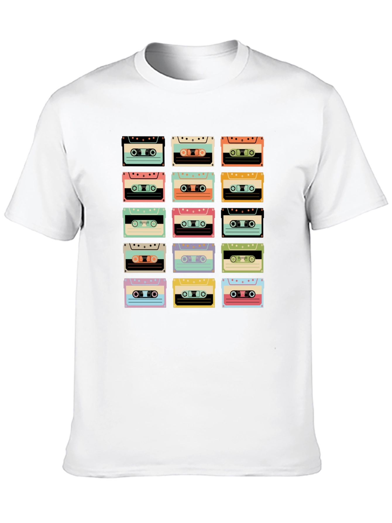 Black Retro Cassette Tape Graphic Tee view 10