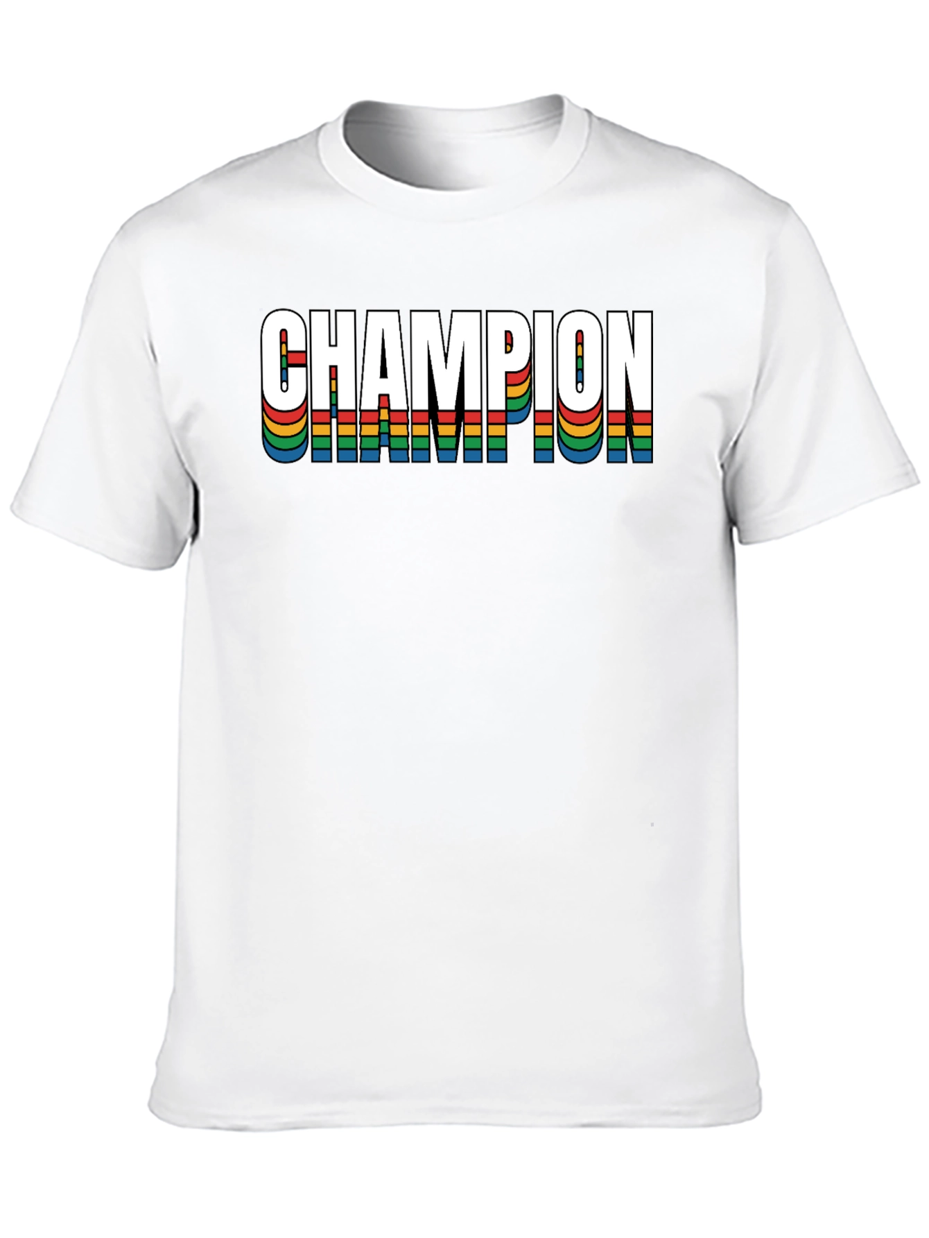 Black Champion Rainbow Retro Tee view 10