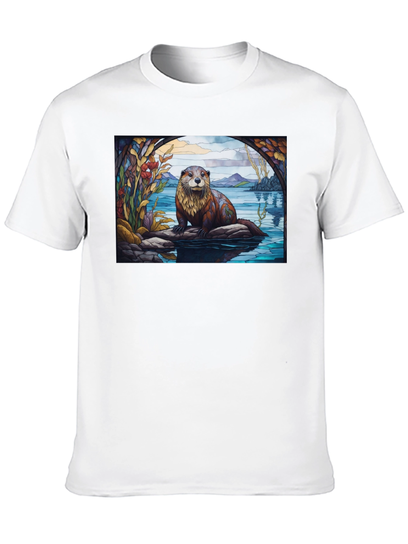 Black Otter Graphic Tee - Nature Lover's T-Shirt view 10