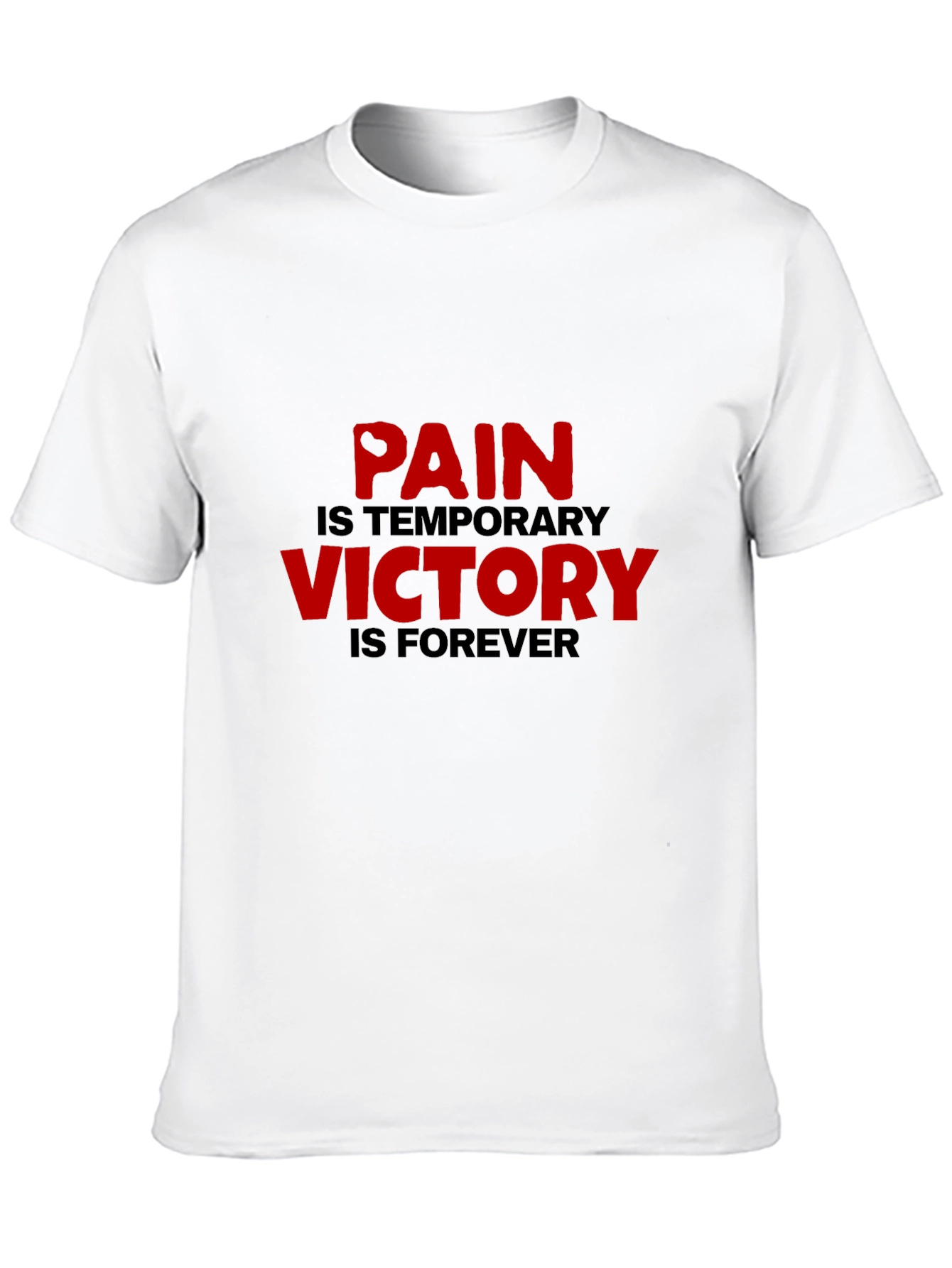 Black Pain is Temporary Victory is Forever Black T-Shirt view 10