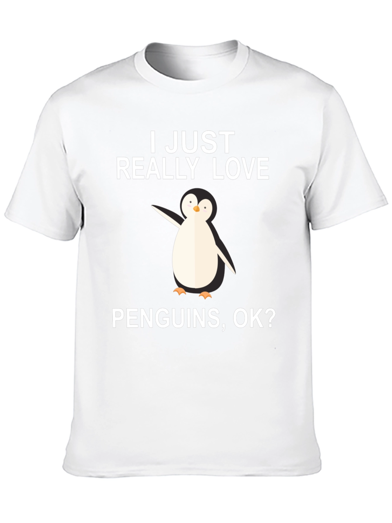 Black Penguin Lover T-Shirt - I Just Really Love Penguins view 10