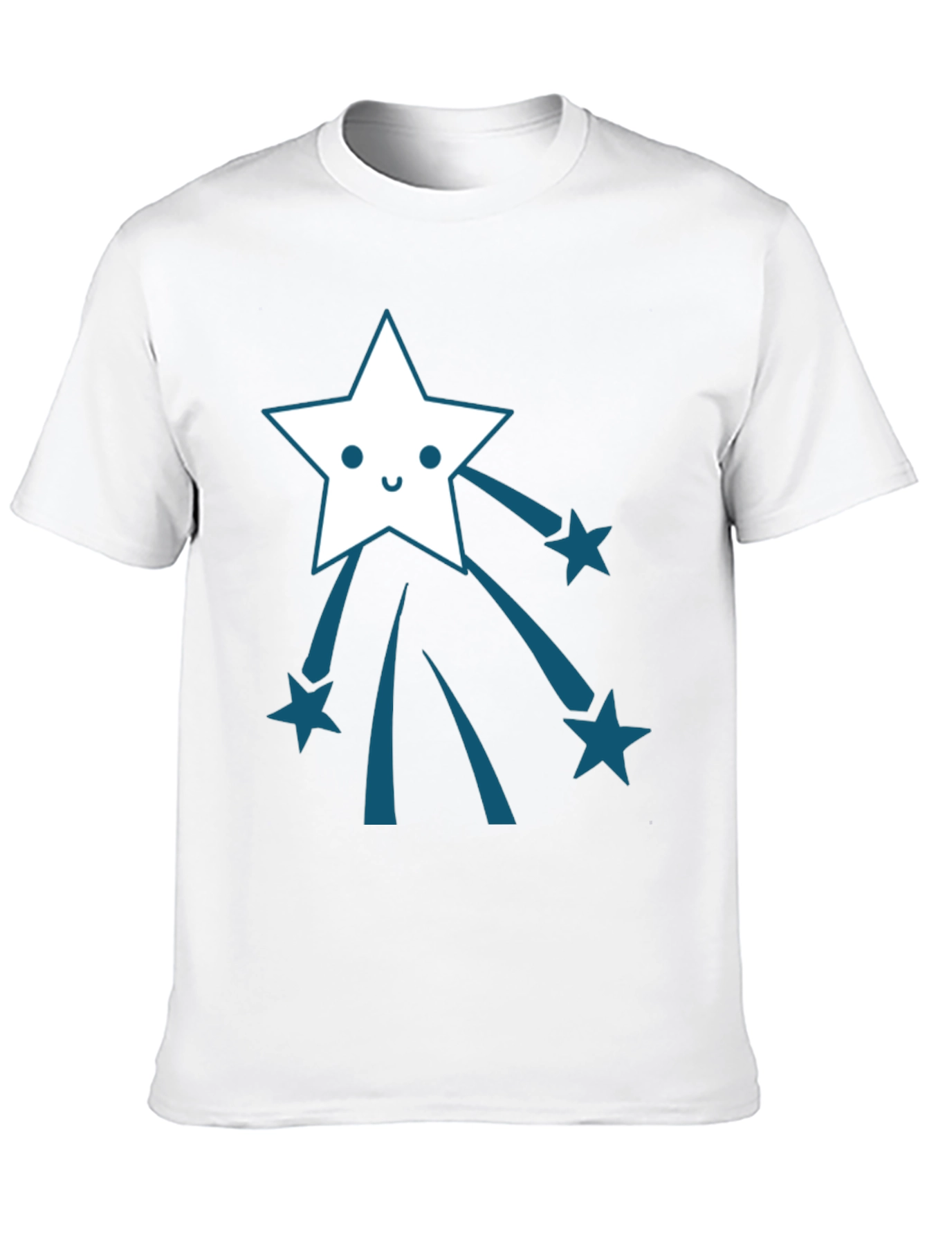Black Shooting Star Graphic Tee - Soft Cotton Comfort view 10